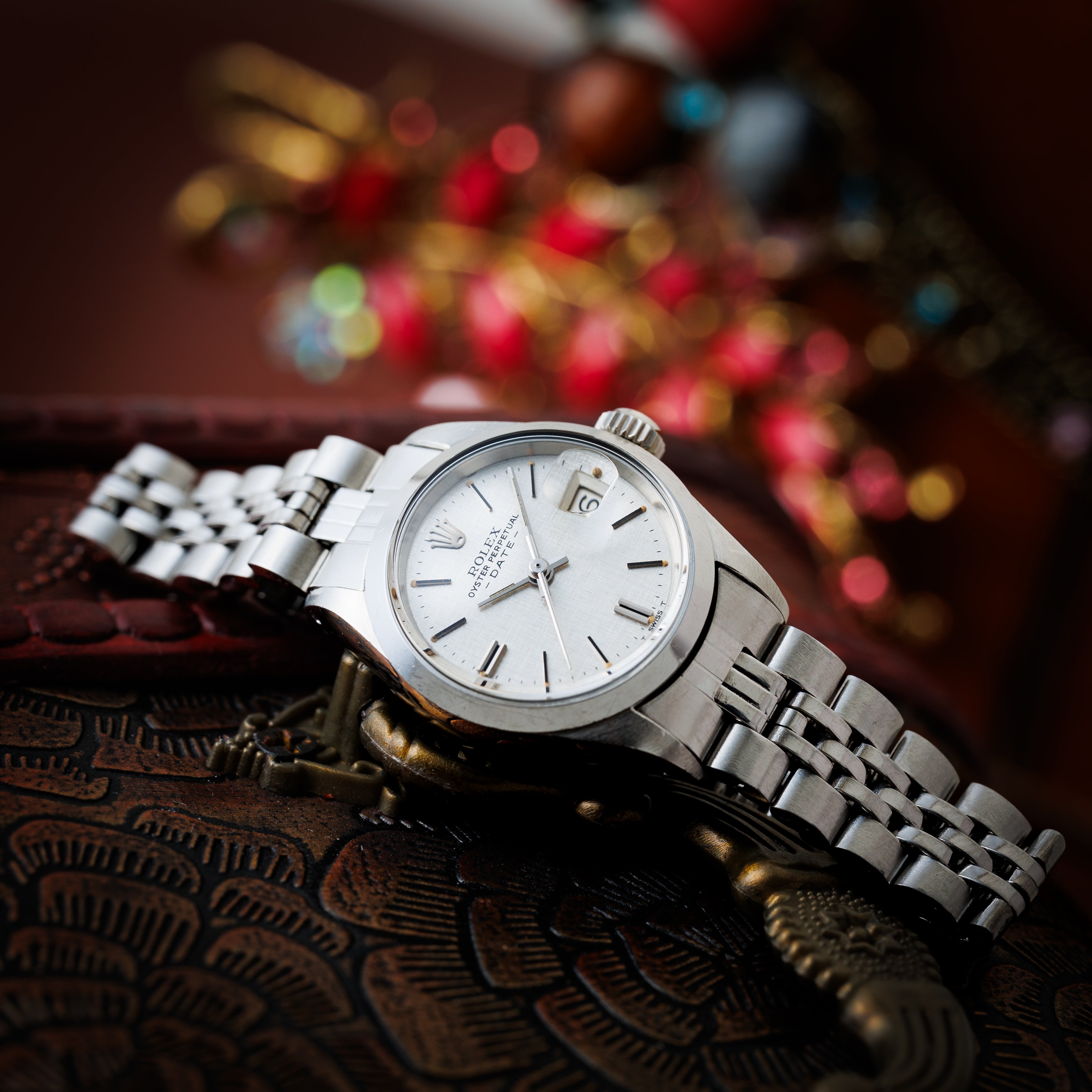 ロレックス レディース 1971年製 Ref.6916 オイスターパーペチュアルデイト シルバーダイヤル 自動巻