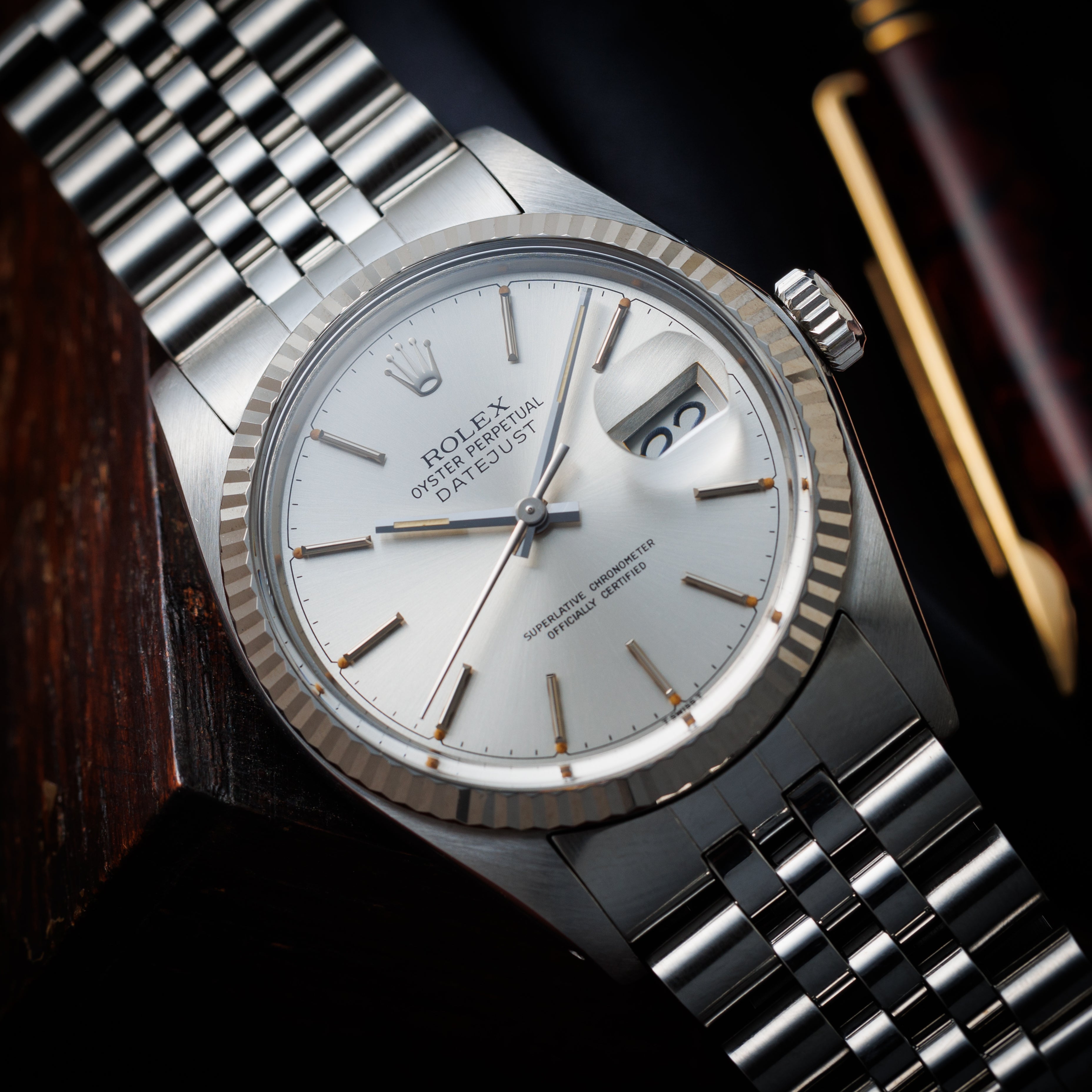 ロレックス デイトジャスト Ref.16014 1985年製 シルバーダイヤル トリチウム夜光