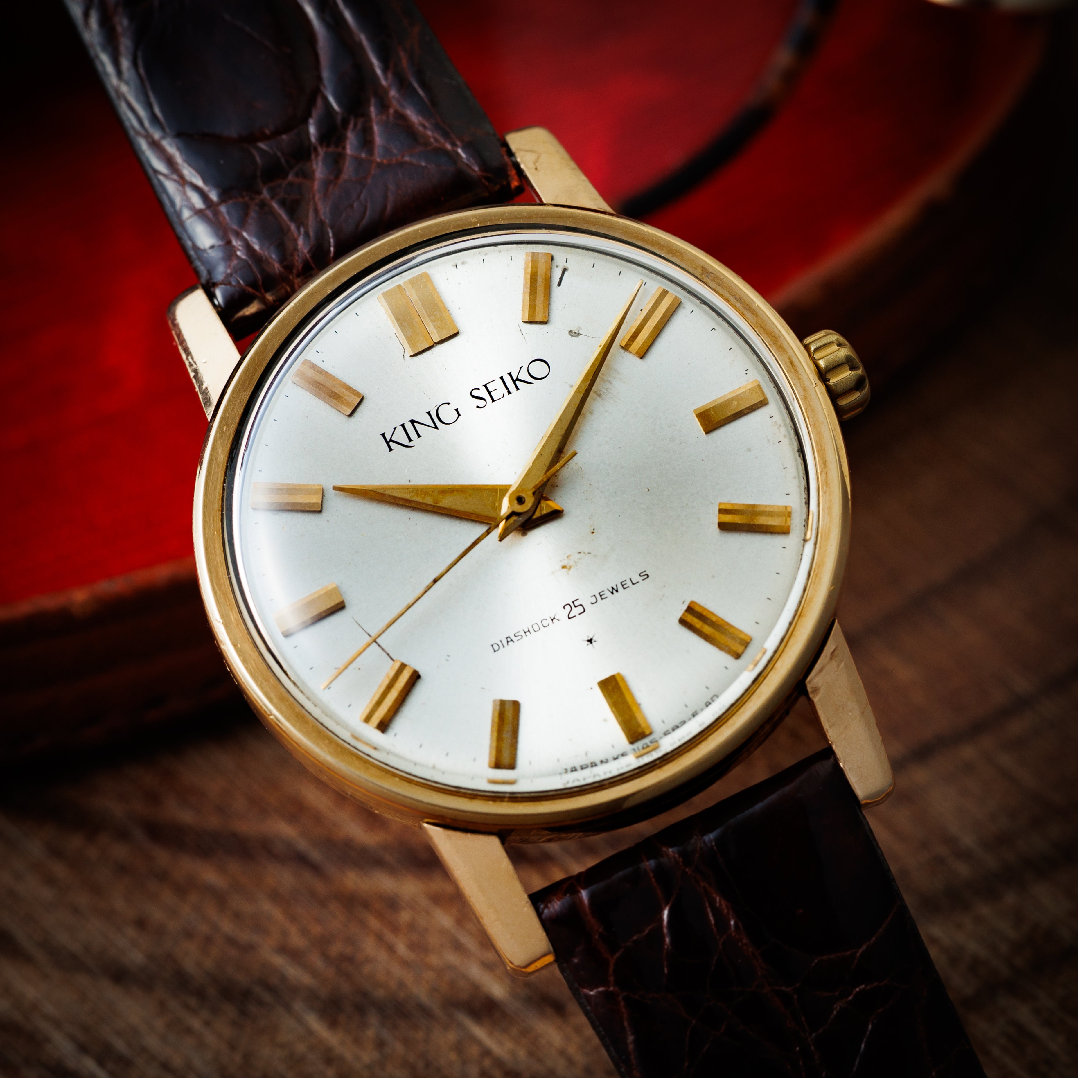 キングセイコー ファーストモデル 1963年製 Ref.J14102 KS 100ミクロン14金張り