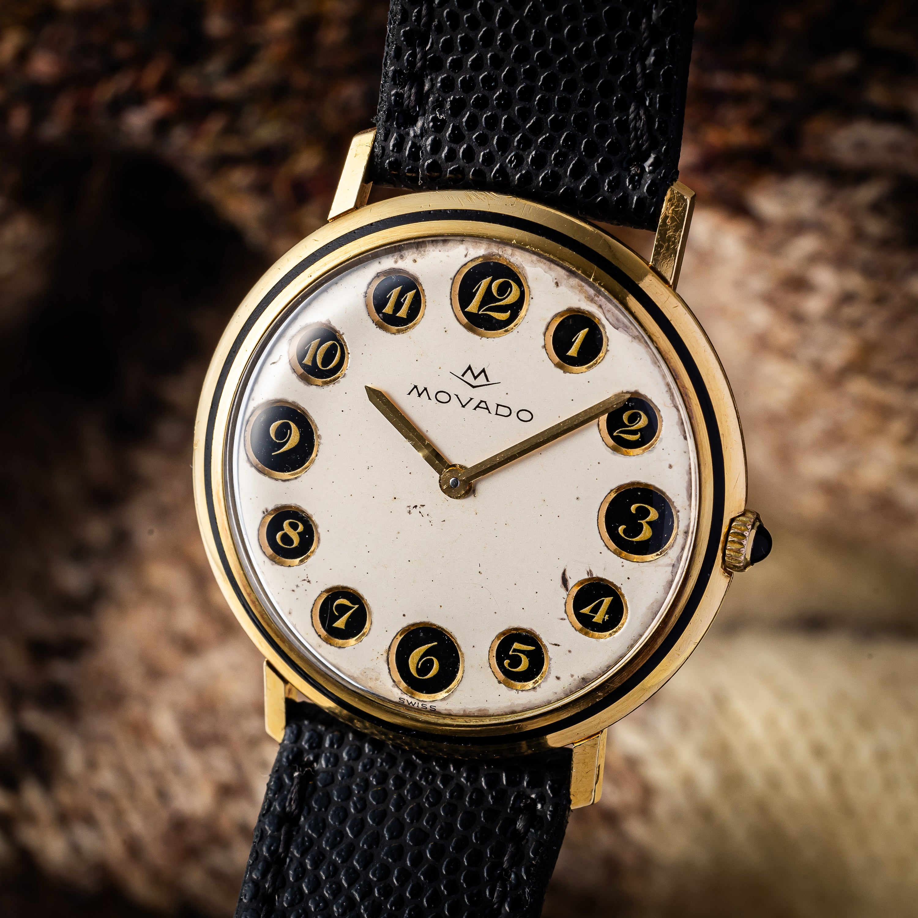 モバード 18金無垢テレフォンダイヤル 1960年代製 手巻き