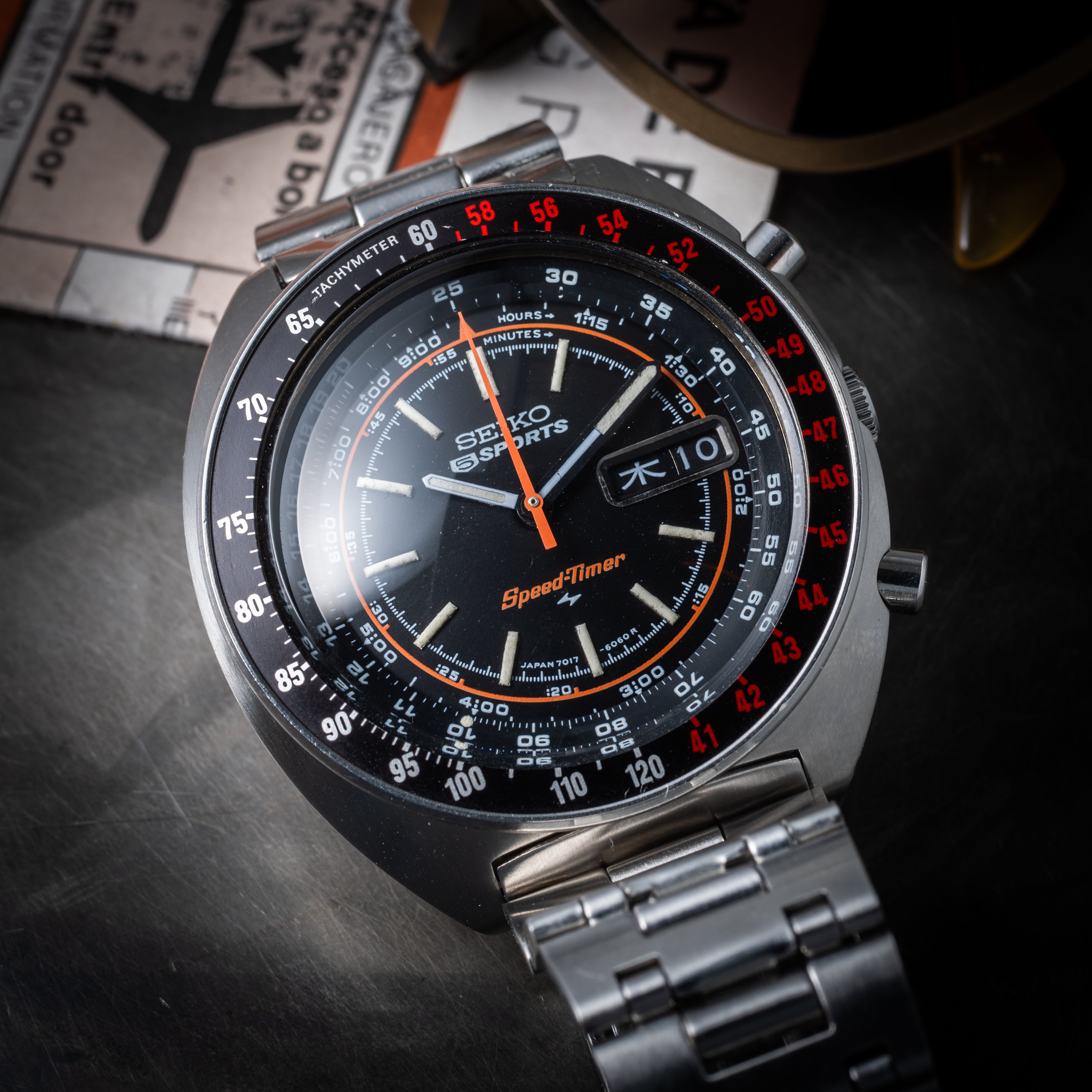 セイコー 5スポーツ スピードタイマー 1971年製 Ref.7017-6050