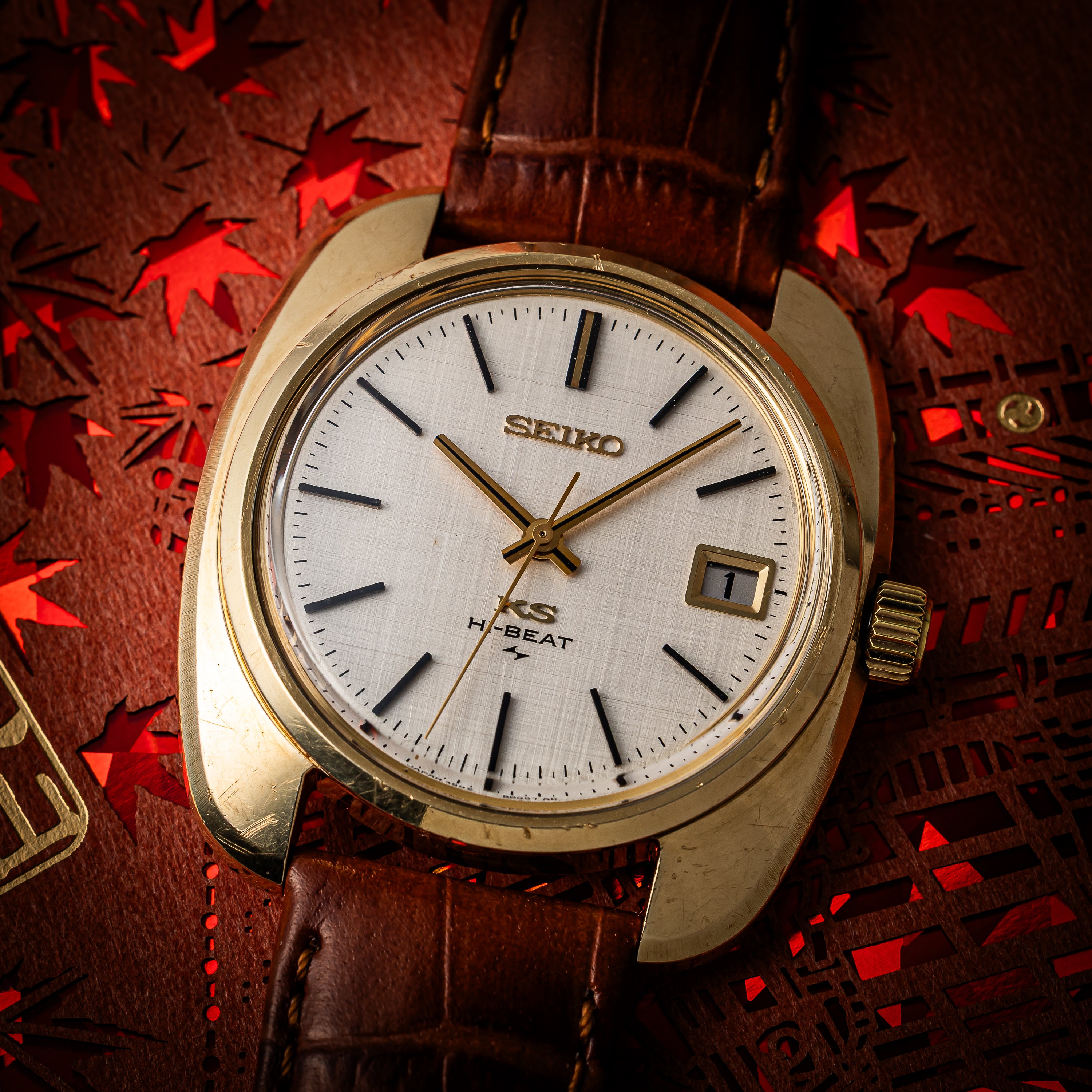 キングセイコー ハイビート  手巻き リネンダイヤル