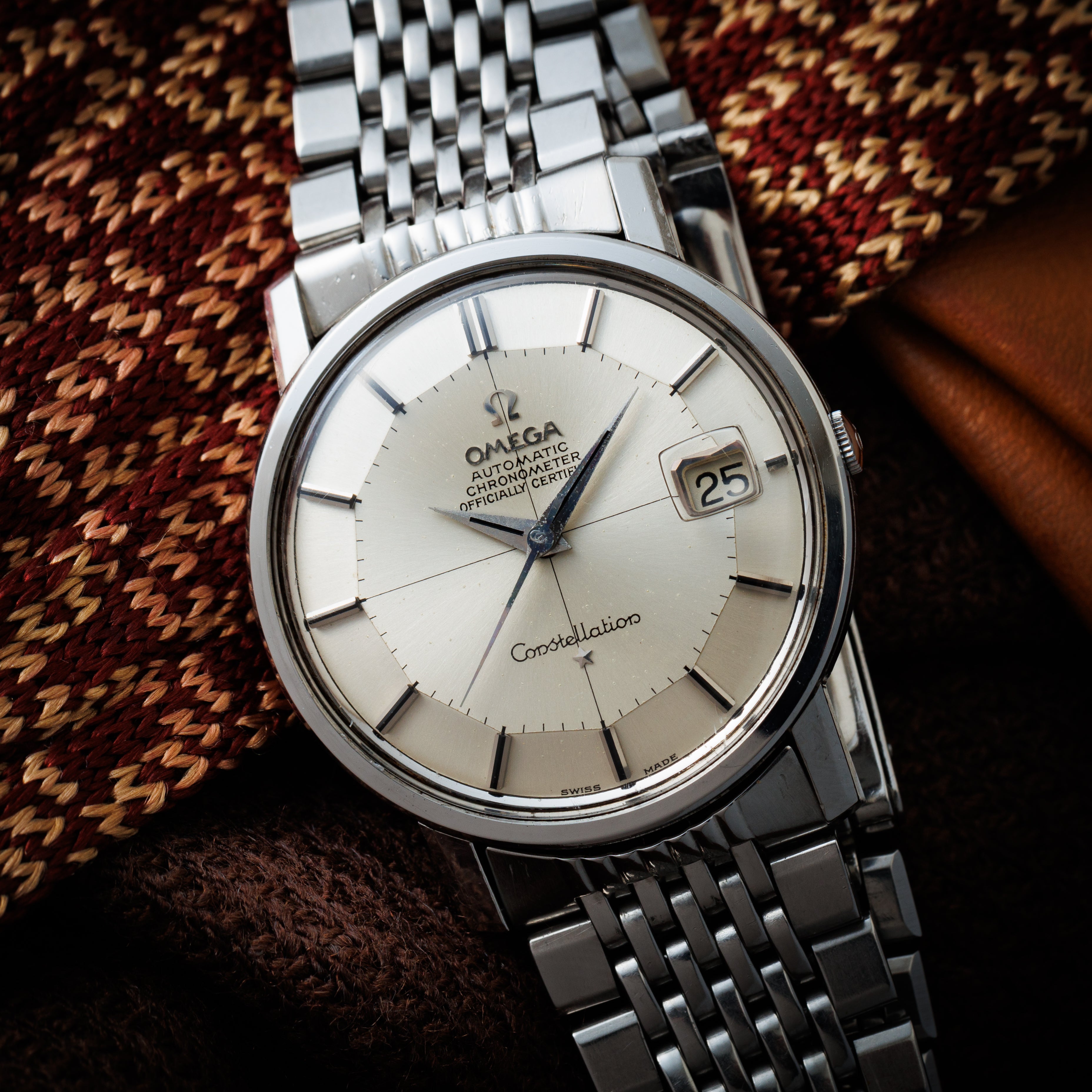 オメガ コンステレーション 12角 1966年製 Ref.168.010 シルバーダイヤル 純正ブレス