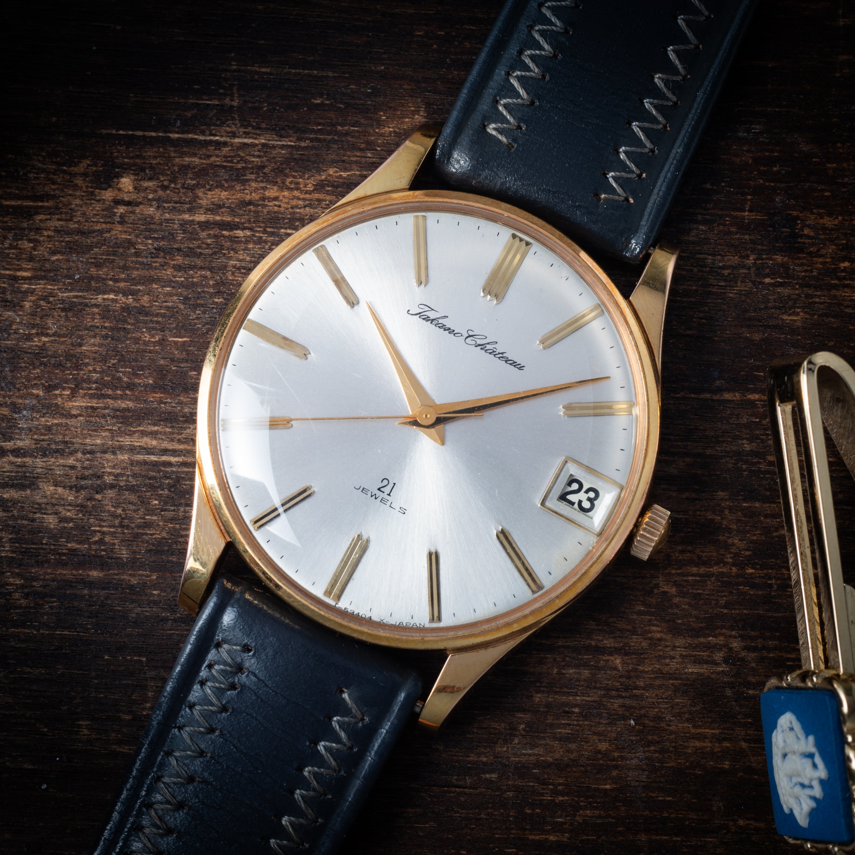 TAKANO 1960年代製 シャトー デイト T.GPケース 手巻き