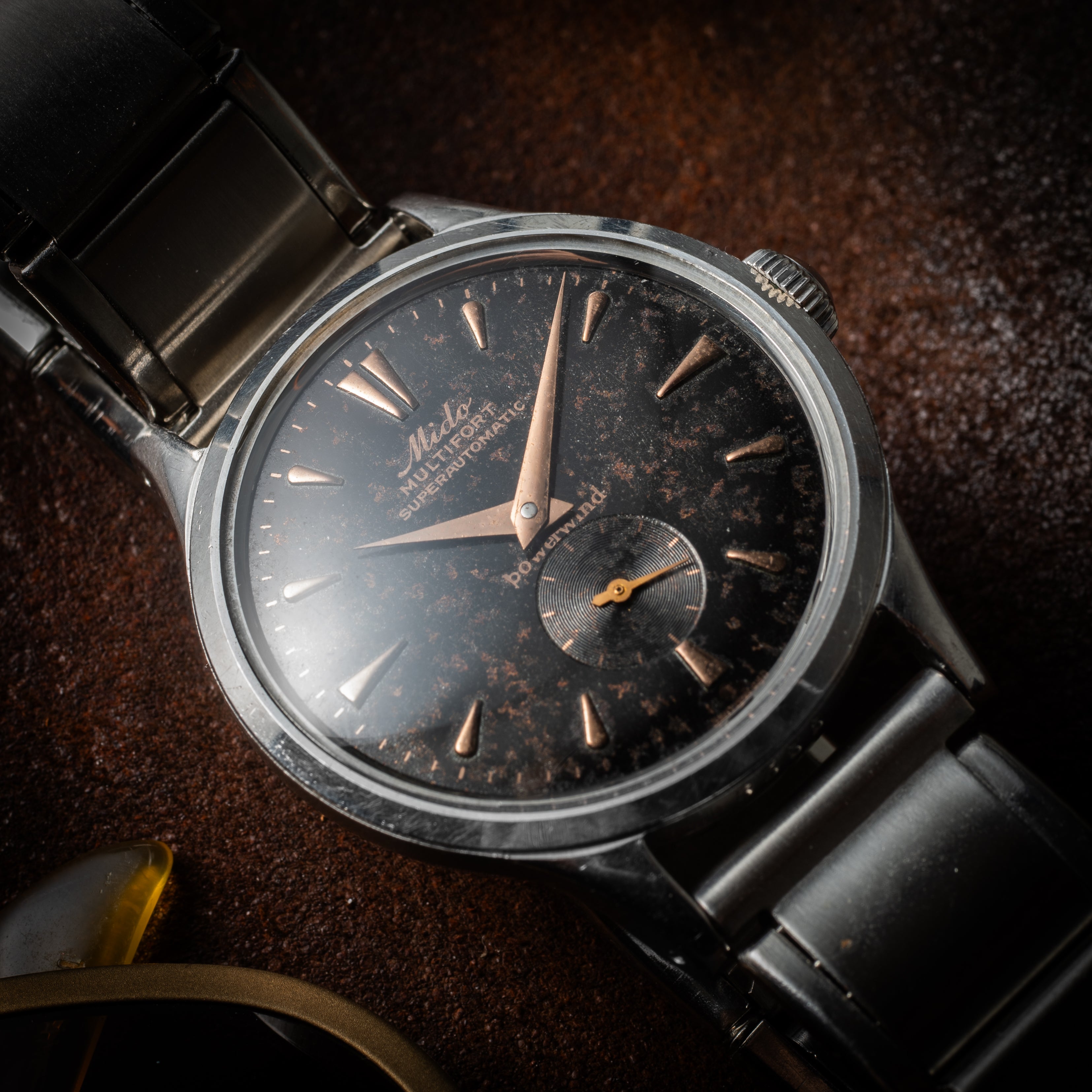 ミドー マルチフォート ラージケース  ギルドダイヤル1950年代製 スーパーオートマチック パワーワインド