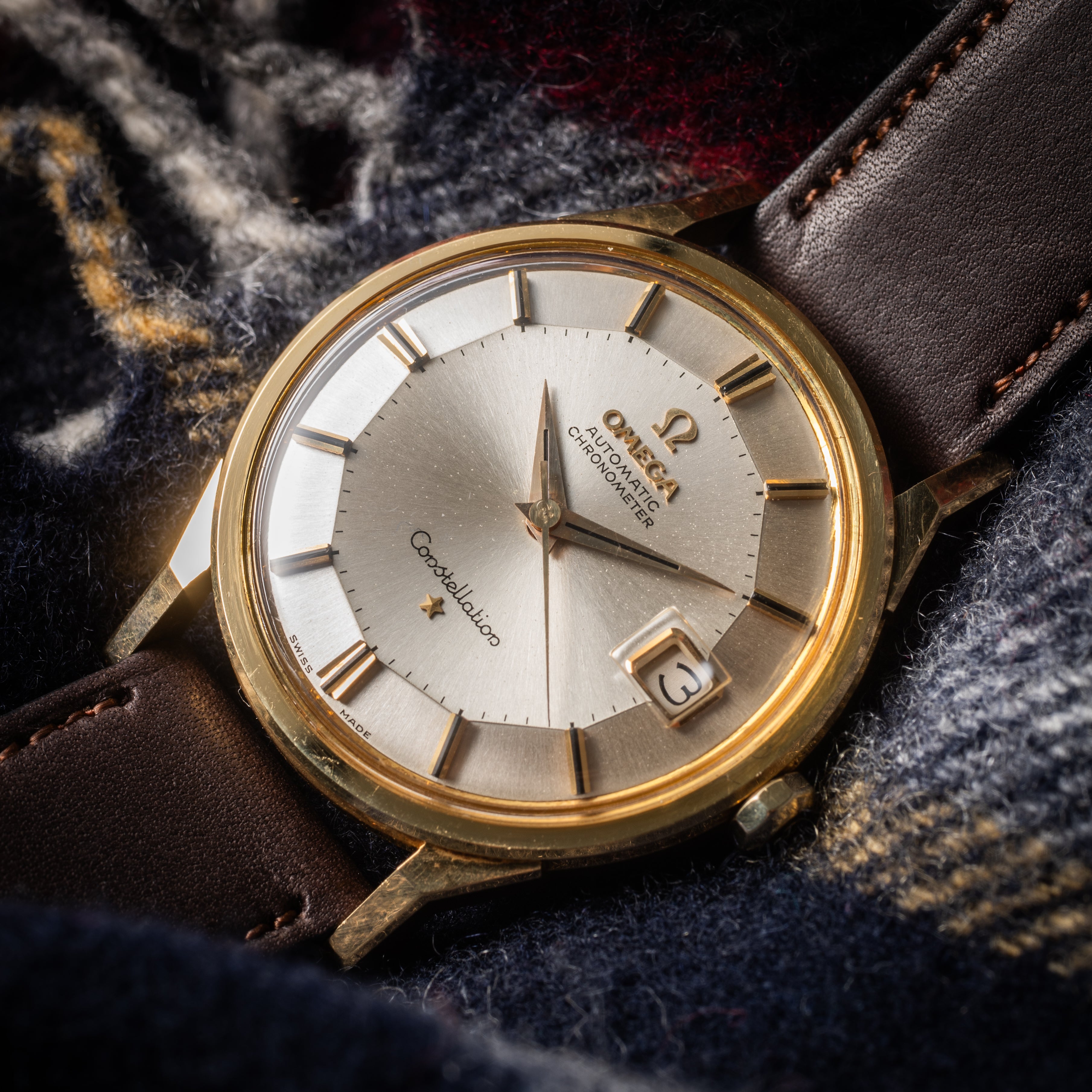 オメガ 18金無垢コンステレーション 12角 1962年製 クロノメーター自動巻き Cal.561