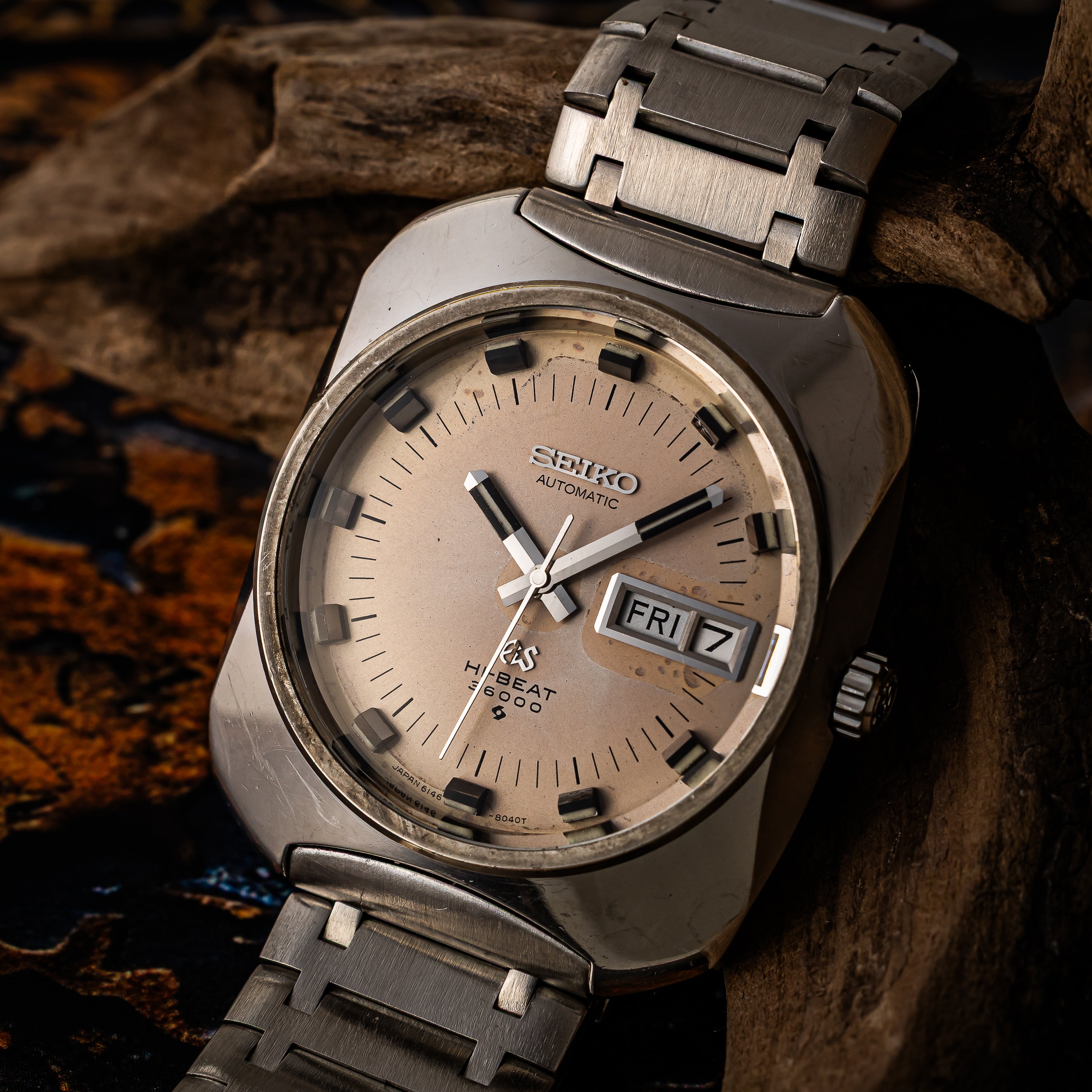 グランドセイコー 座布団ケース 1969年製 Ref.6146-8020 61GS 10振動 純正ブレス付き