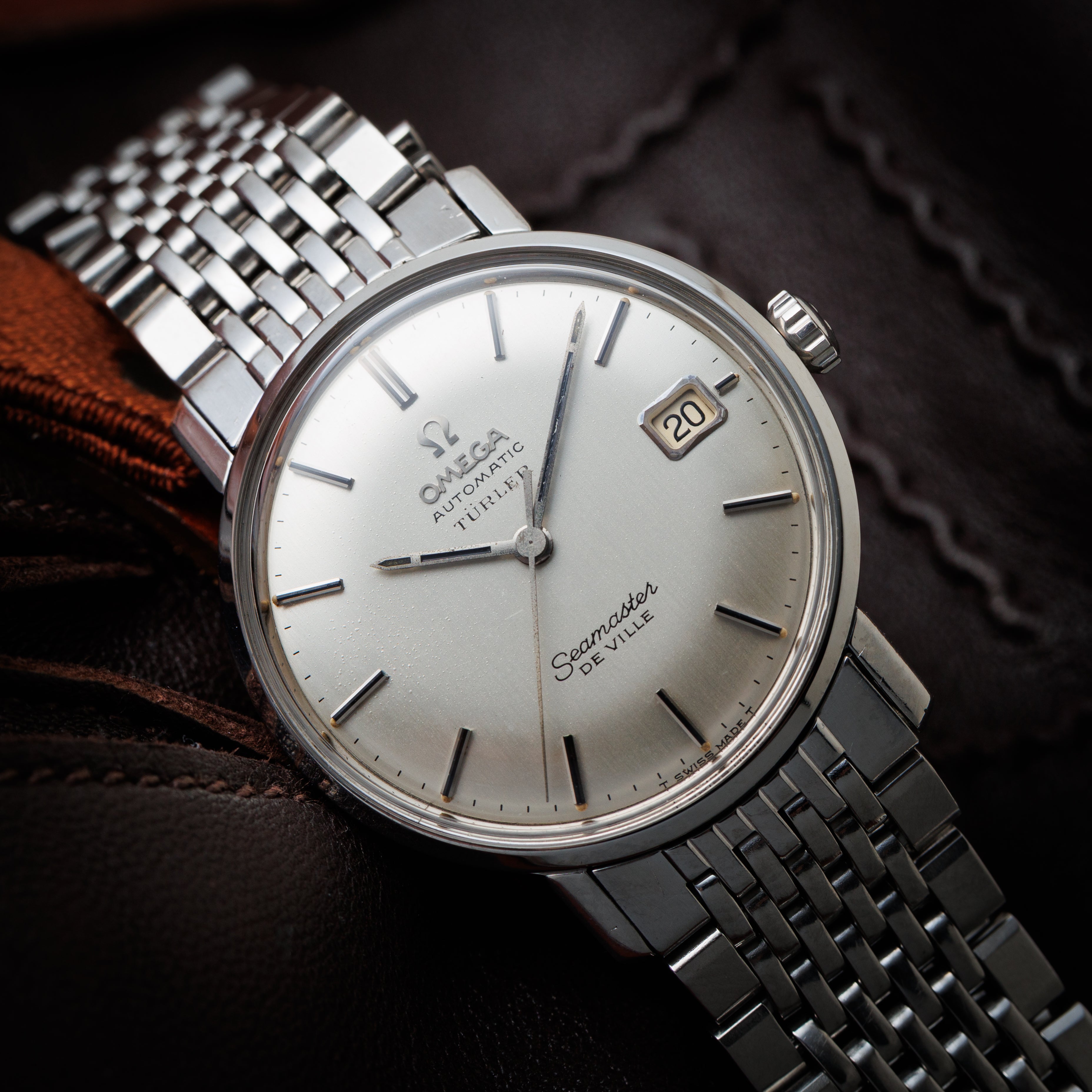 オメガ シーマスター デ・ヴィル チューラーWネーム 1966年製 自動巻 純正ブレス Ref.166.020