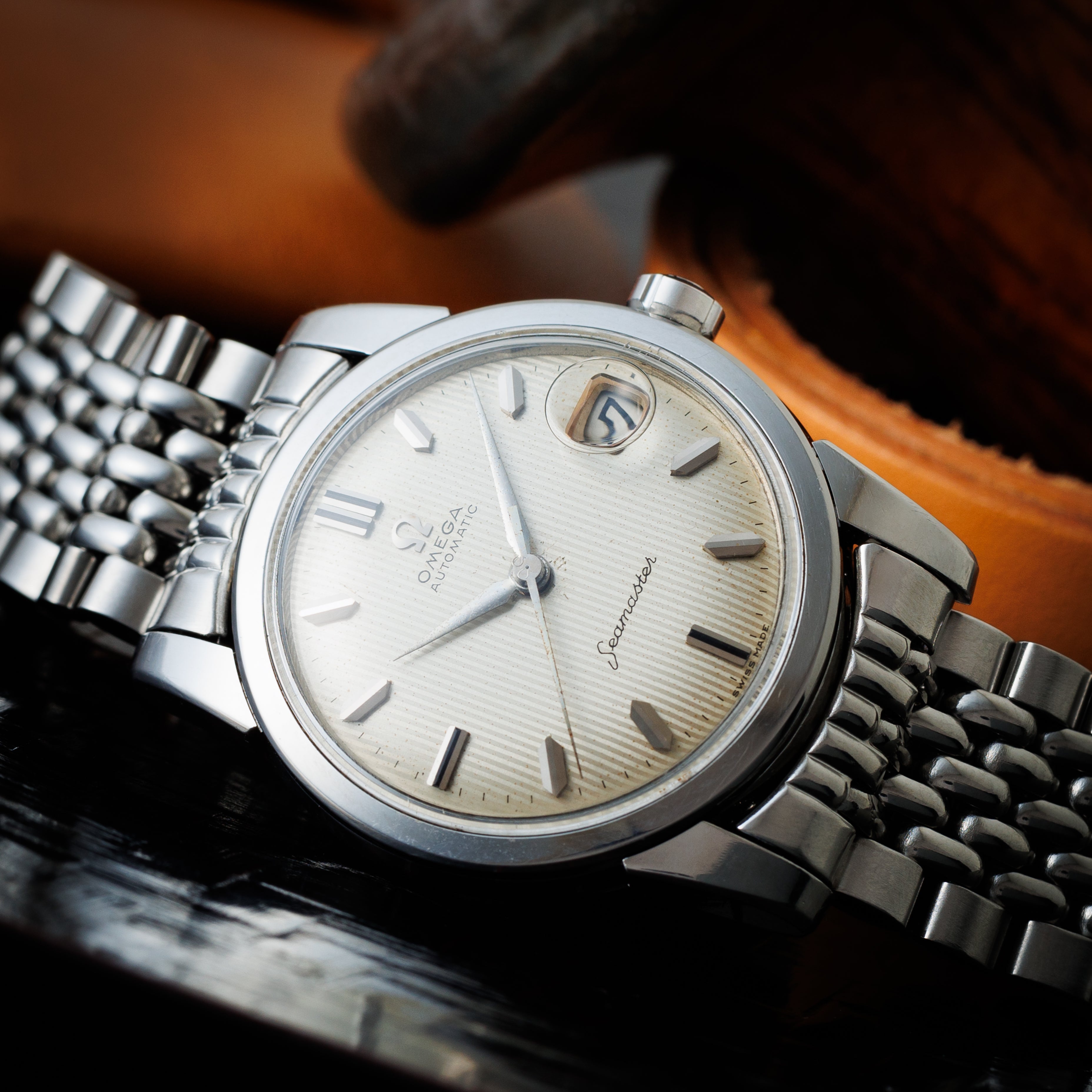 オメガ シーマスター 1958年製 Ref.2849 14SC タペストリーダイヤル Cal.503 自動巻