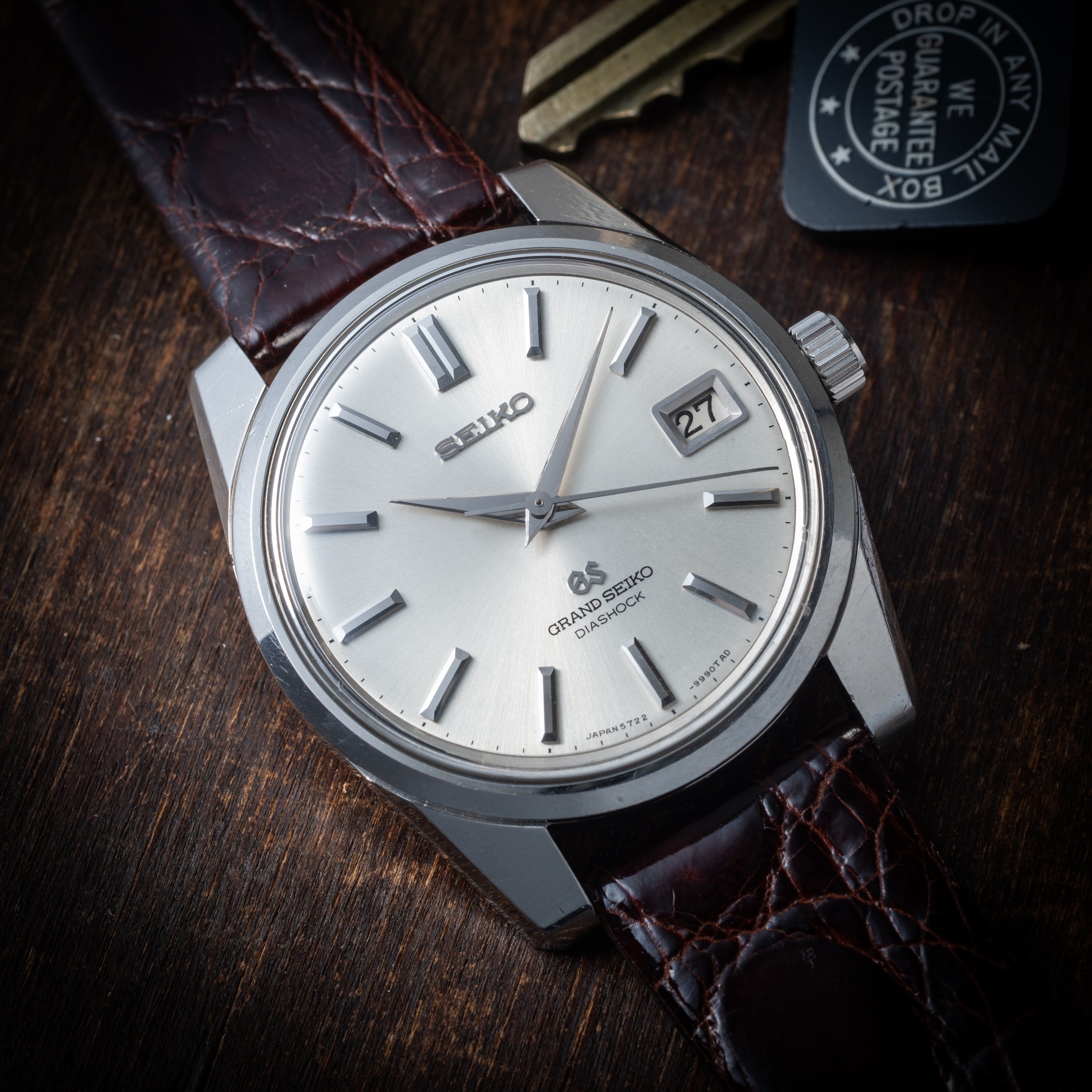 グランドセイコー 1967年製 57GS Ref.5722-9970 東芝勤続25周年記念