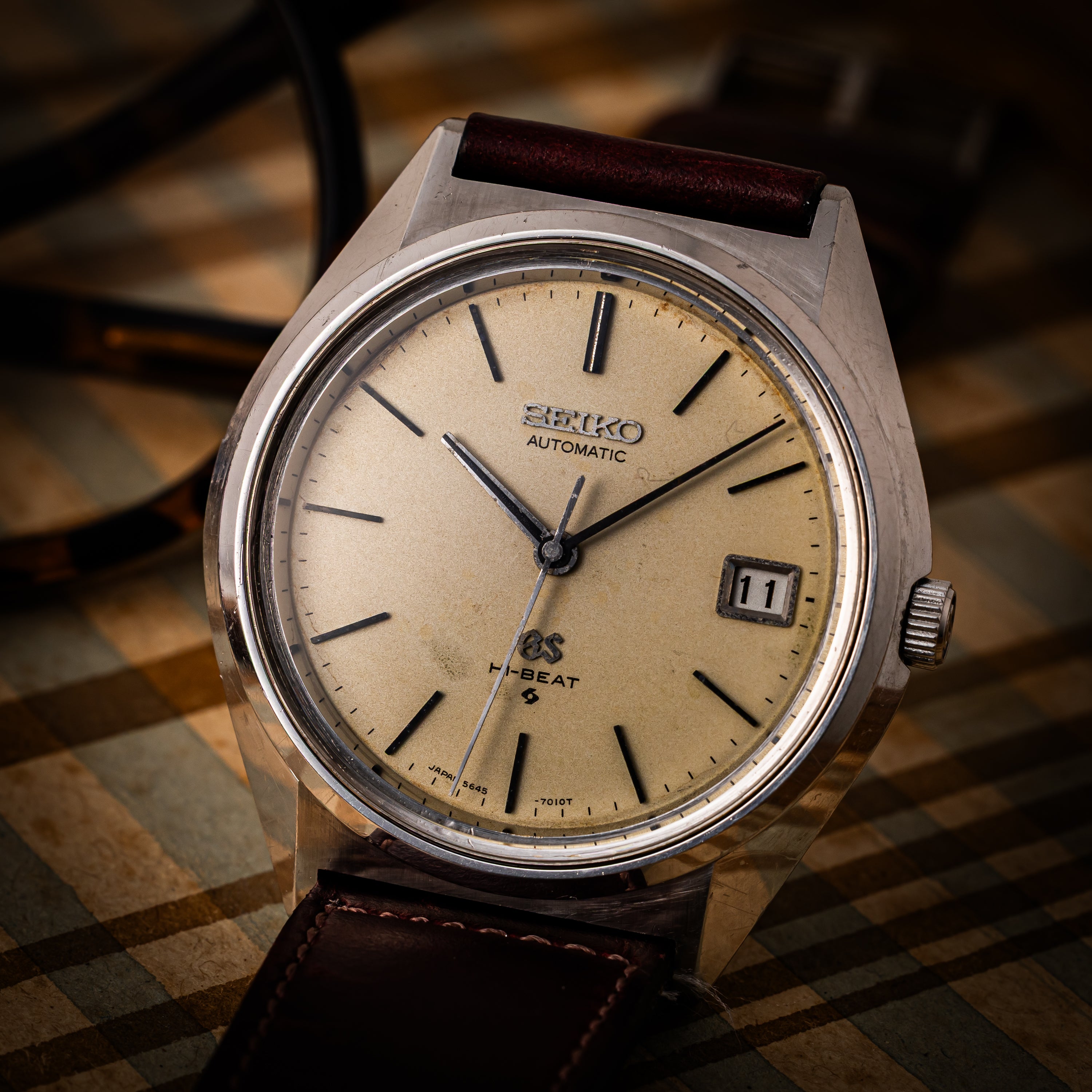 グランドセイコー 1971年製 Ref.5645-7010 56GS ハイビート自動巻き アイボリーダイヤル