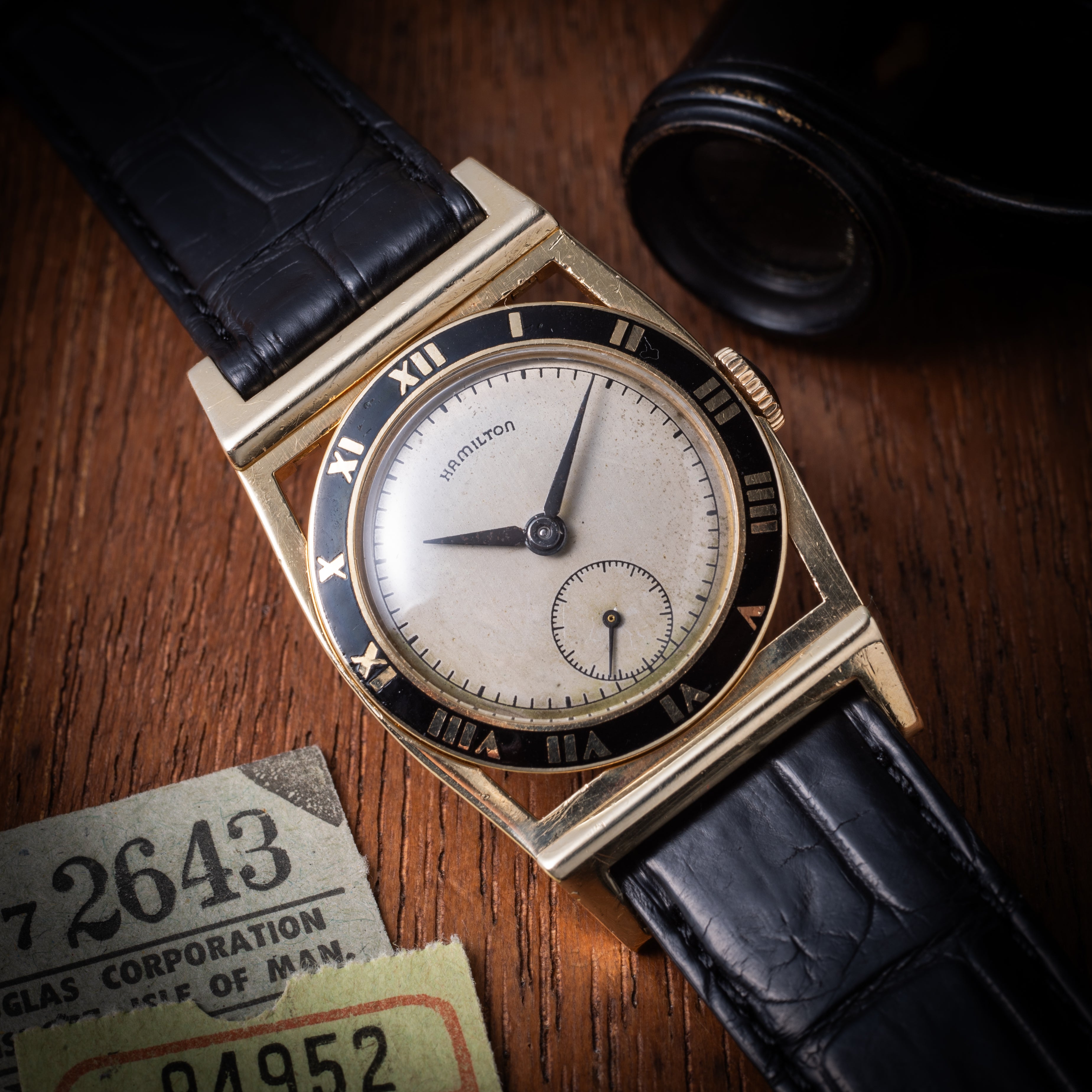 ハミルトン パイピングロック 14KYG 1950年代製 手巻き