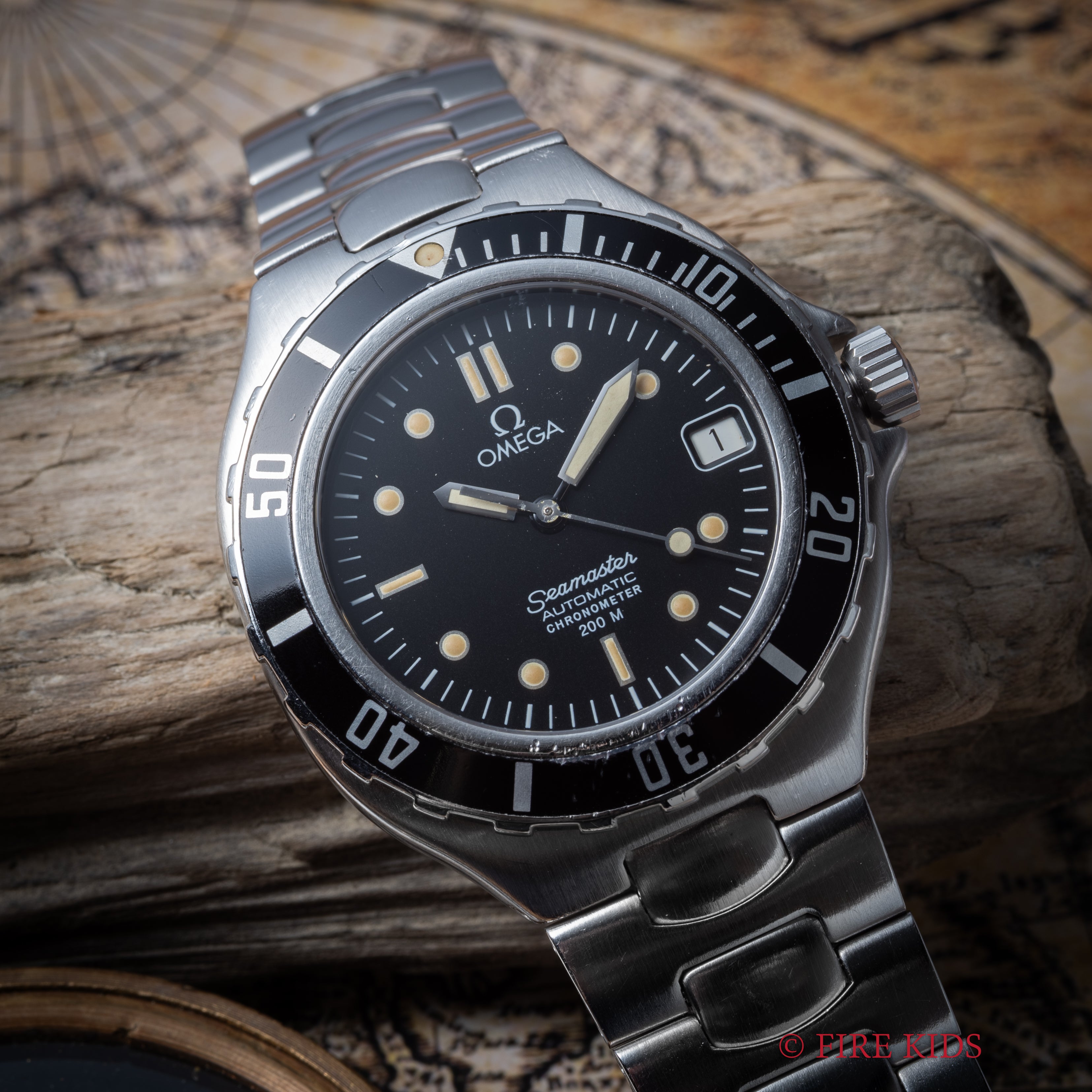 オメガ シーマスター200m プレボンド ミッドサイズ 1988年製 自動巻き ジェンタデザイン