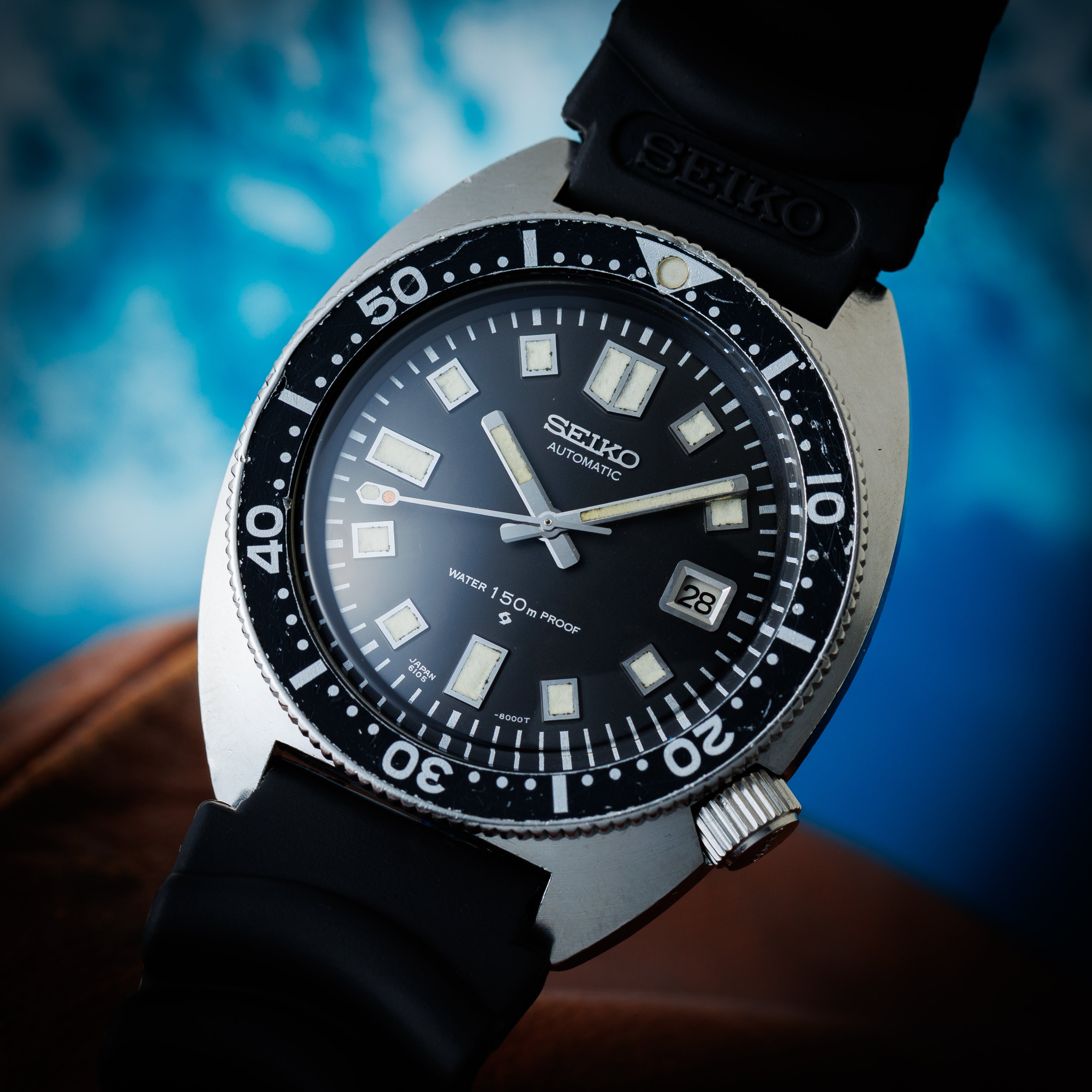 セイコー 150mダイバーセカンドモデル前期型 1968年製 Ref.6105-8000