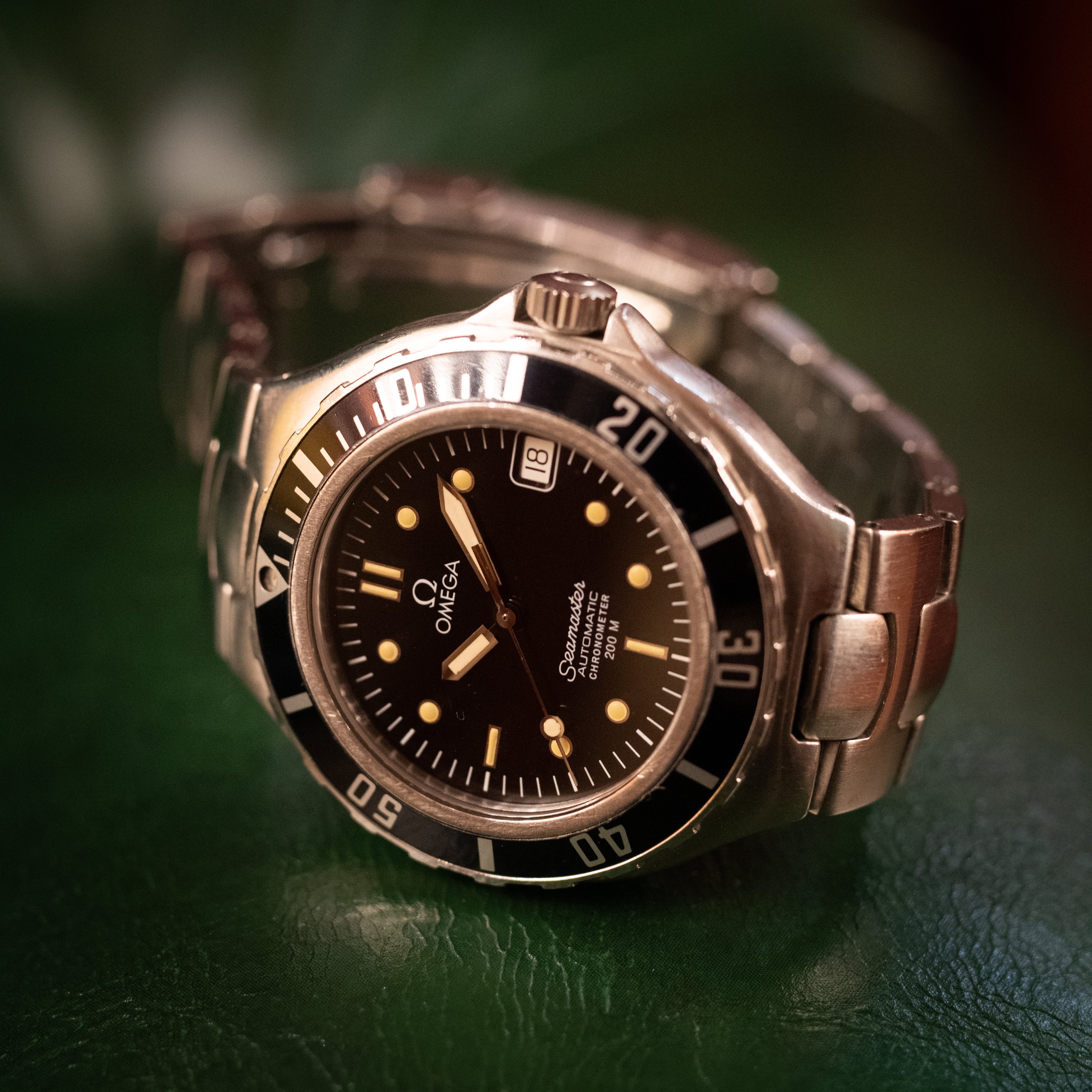 オメガ プレボンド シーマスター 200ｍ ギャラ、説明書、保証書付き 1986～88年製