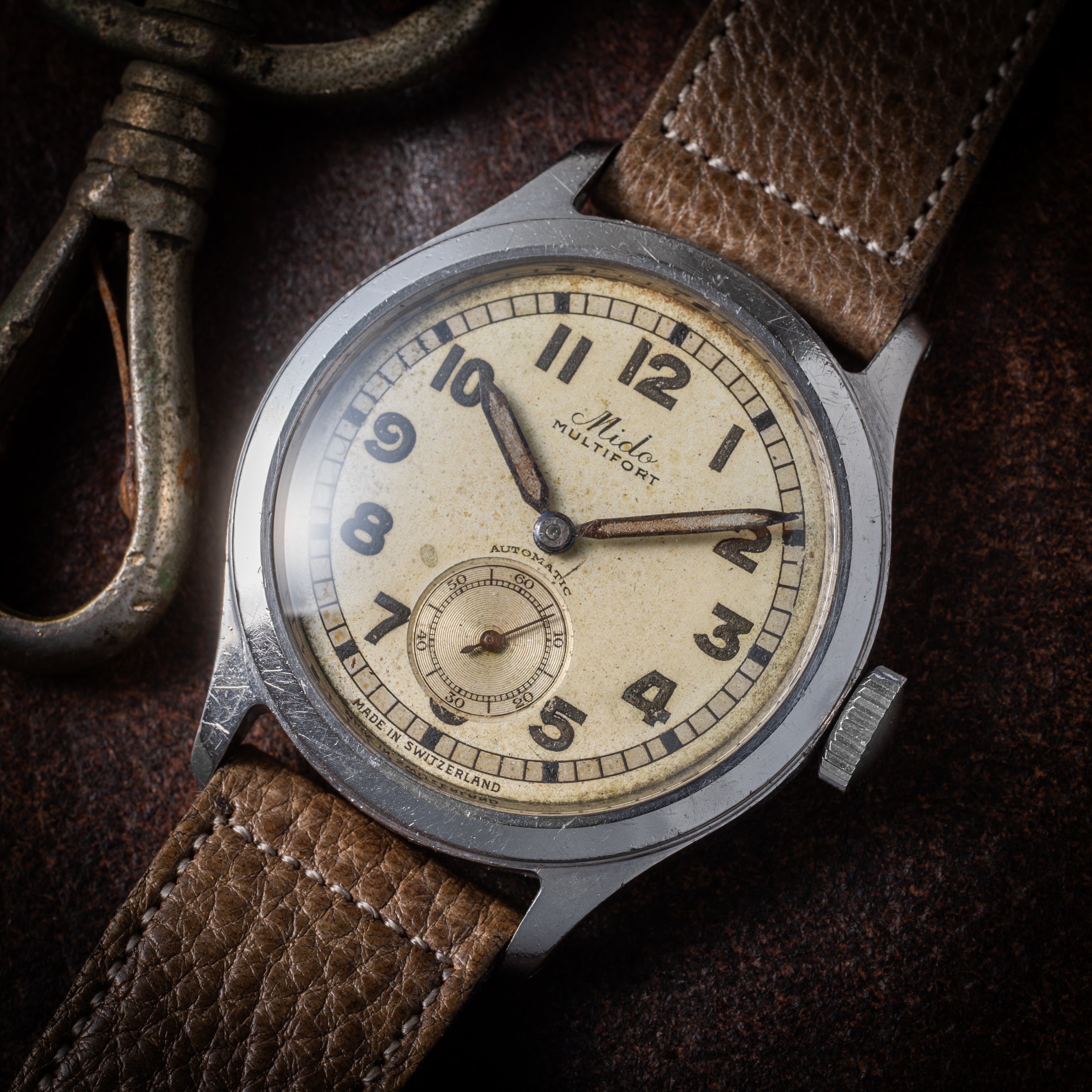 ミドー マルチフォート 1940年代製 35mmケース スモセコ バンパーオートマチック