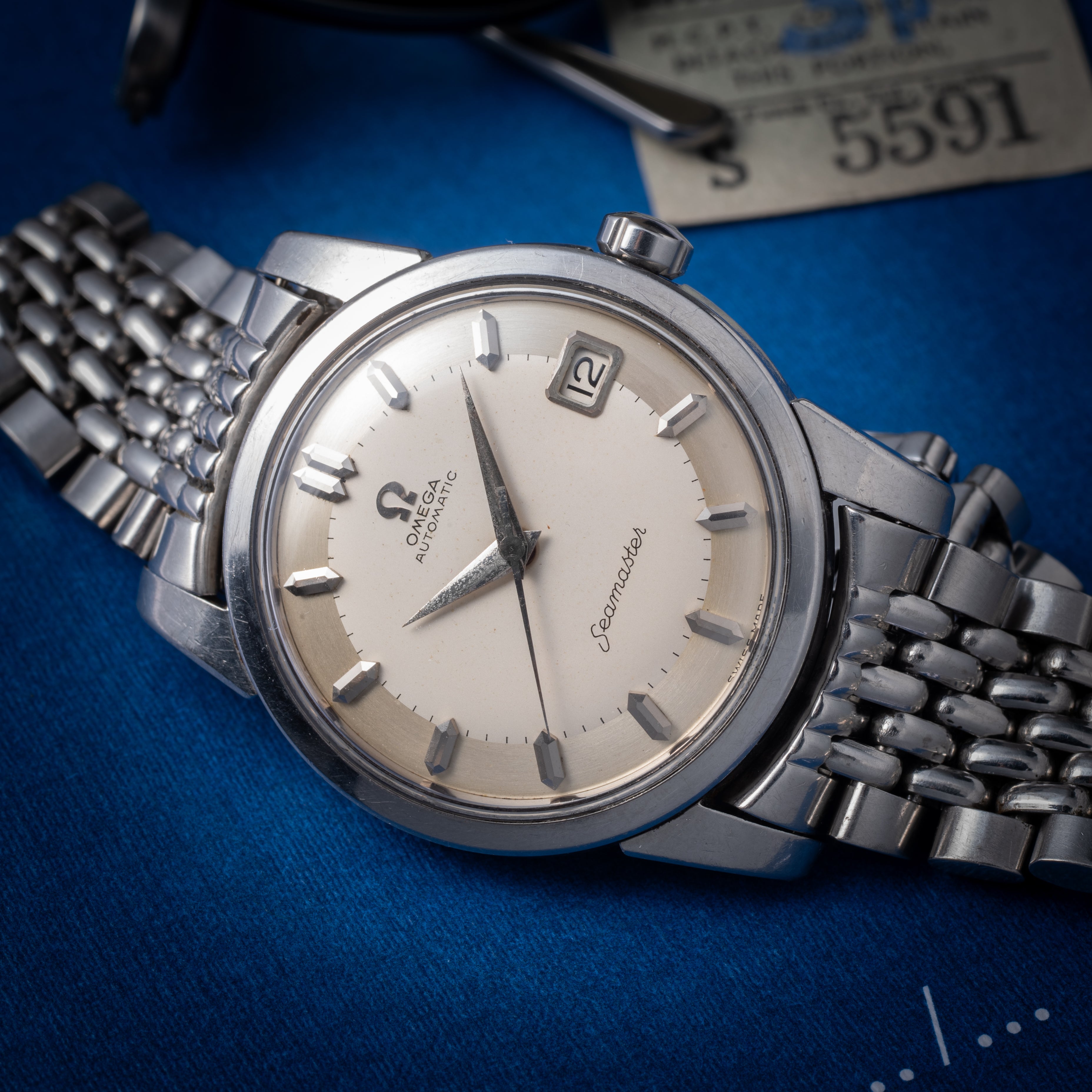 オメガ シーマスター 1958年製 全回転ローター自動巻 Cal.503 純正ライスブレス