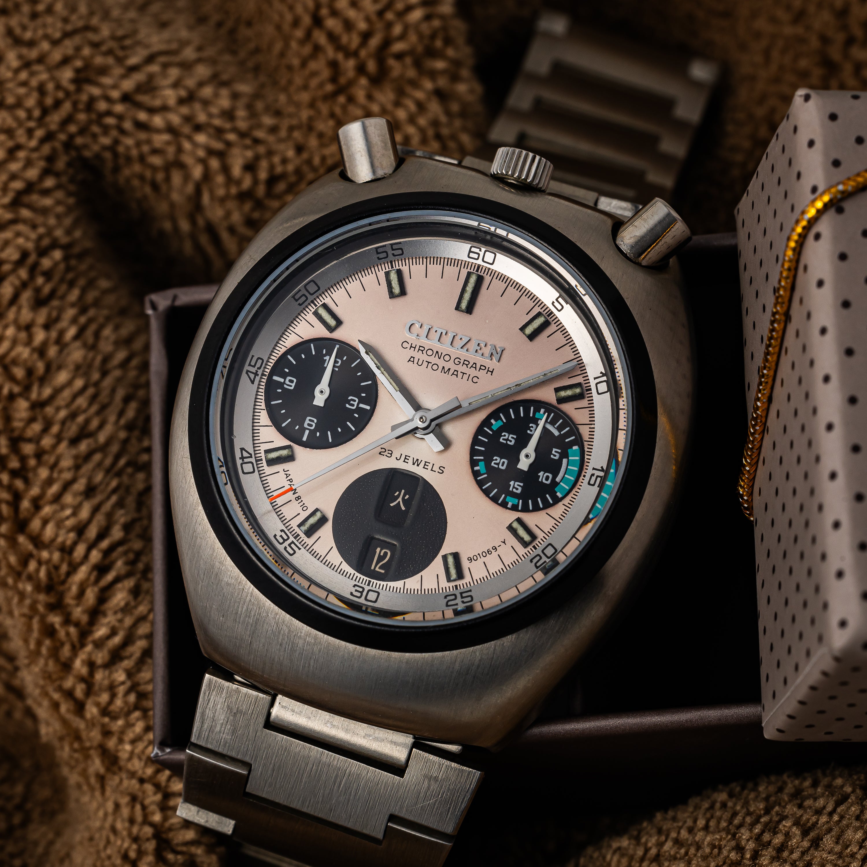 シチズン ツノクロノ チャレンジタイマー 1976年製 Ref.4-901177K 自動巻きクロノグラフ