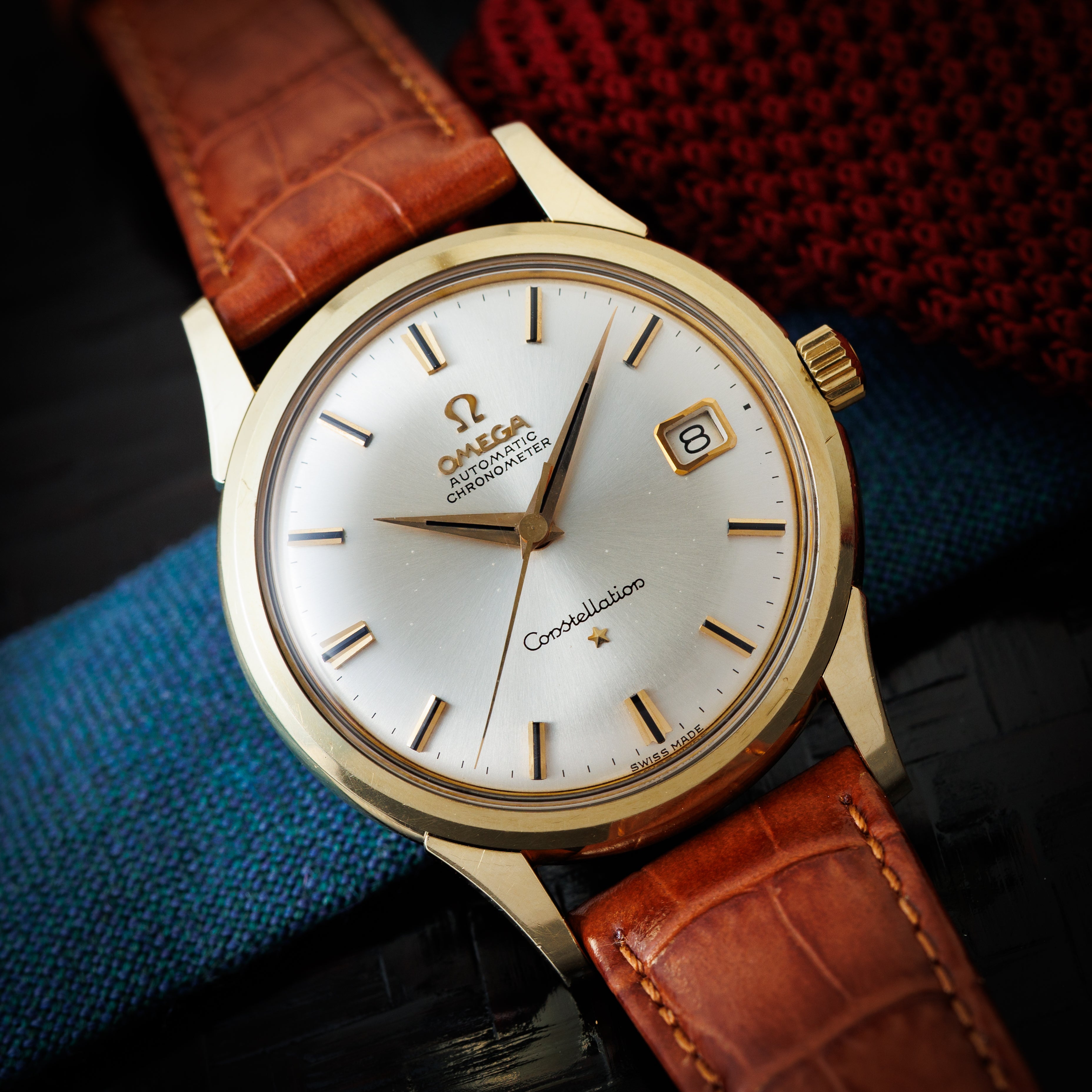 オメガ コンステレーション 1962年製 37㎜BIGケース トップゴールド 自動巻クロノメーターCal.561