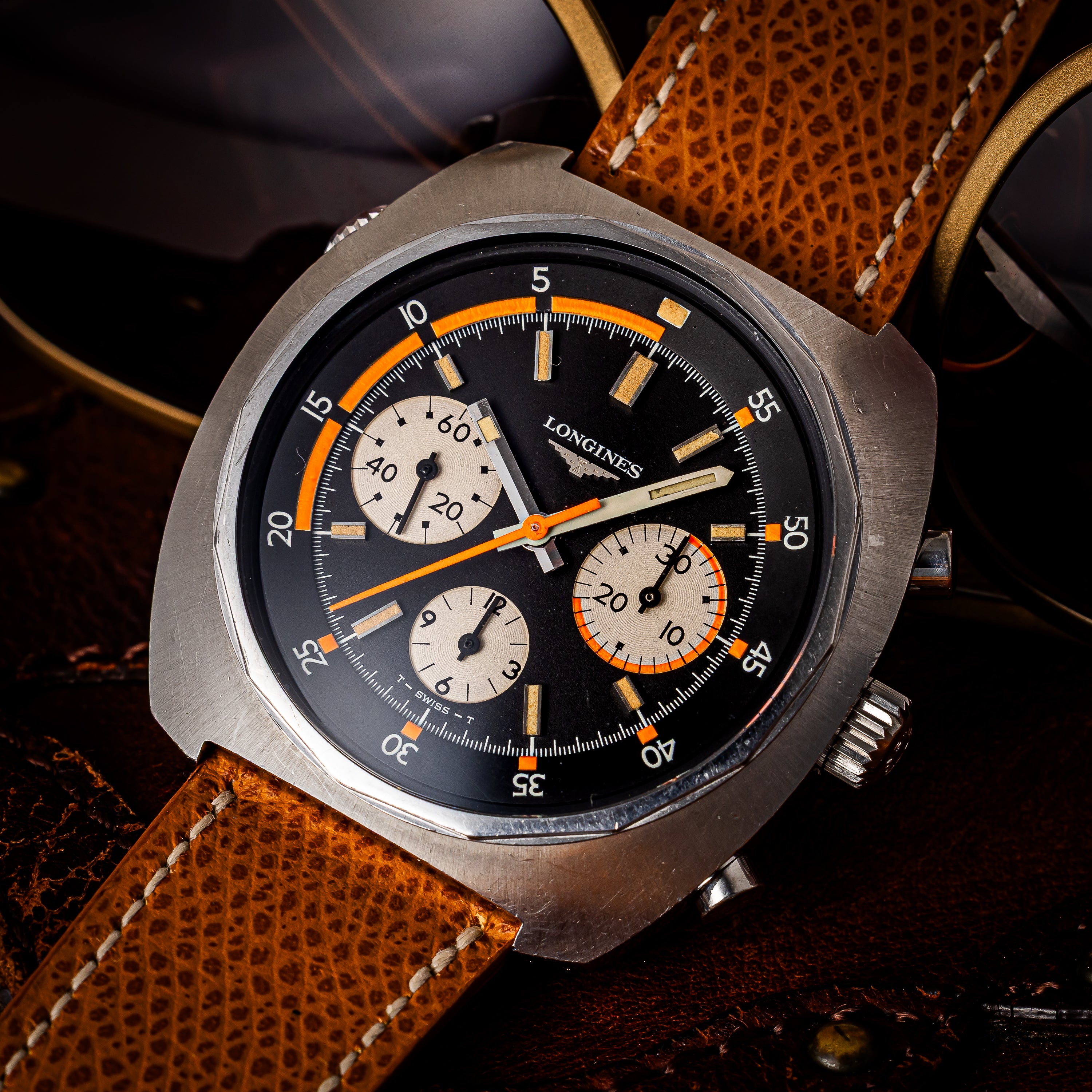 ロンジン ダイバークロノグラフ レガッタ 1969年製 手巻きCal.332（バルジュー72） 回転ベゼル