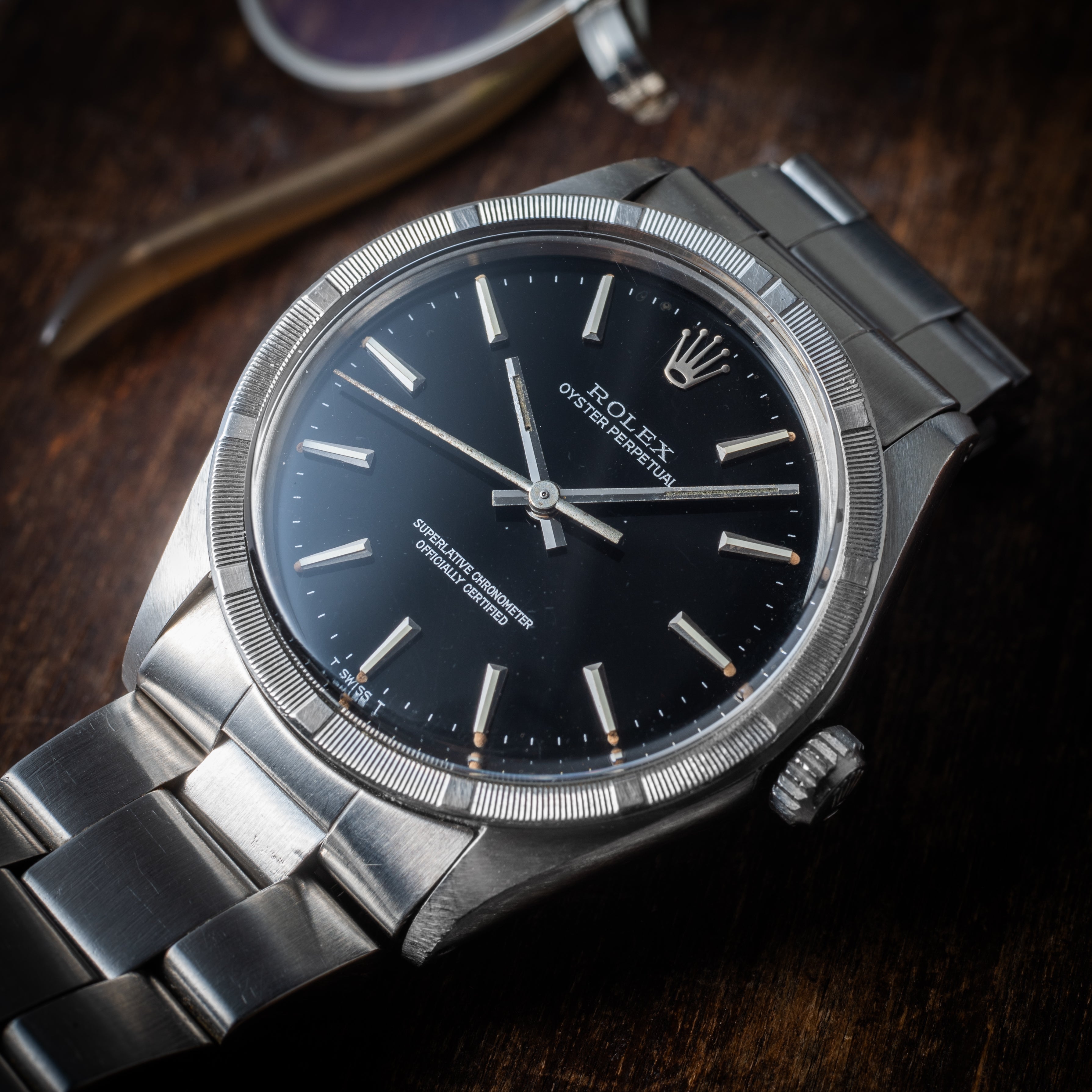 ロレックス オイスターパーペチュアル オリジナルブラックダイヤル 1973年製 Ref.1007