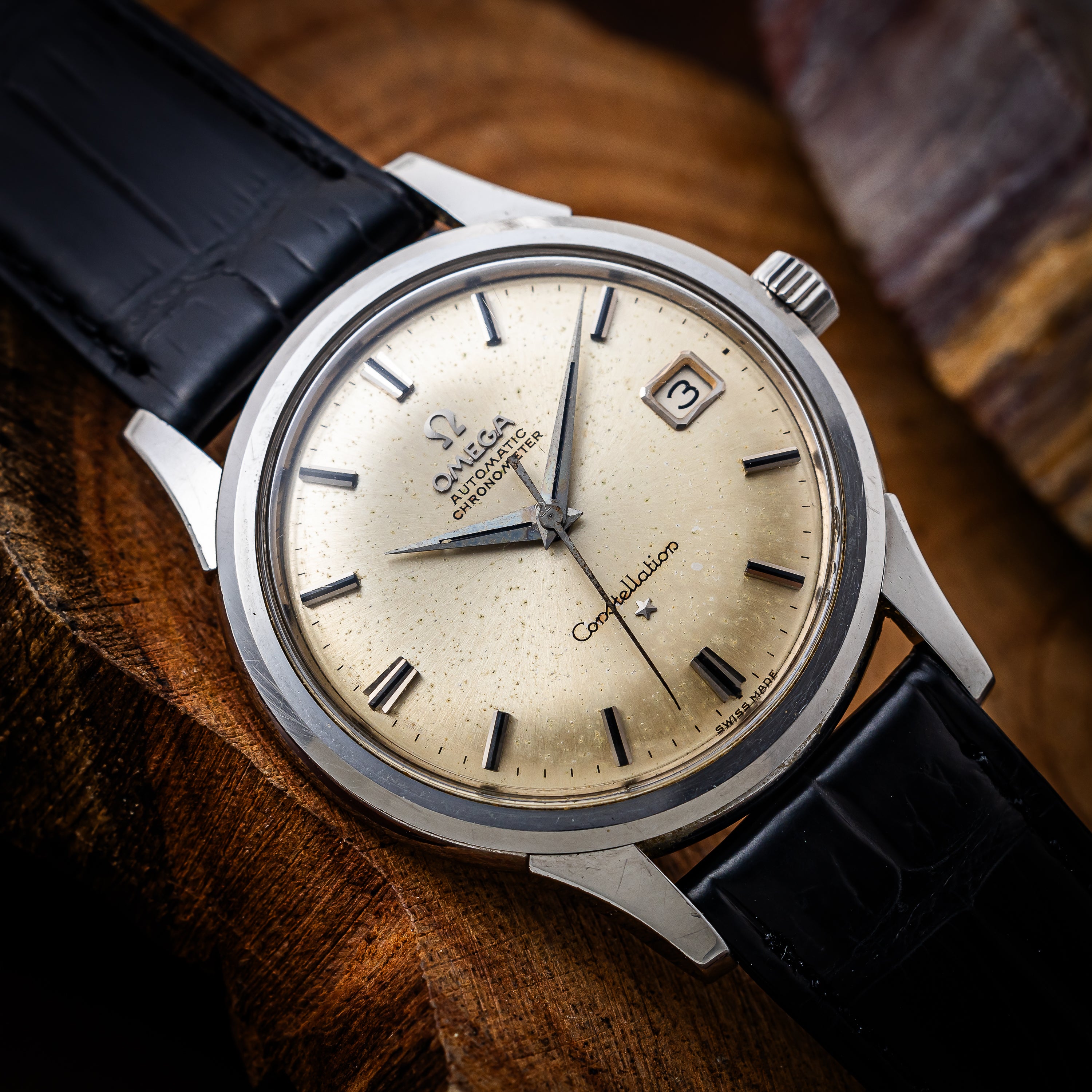 オメガ コンステレーション 1961年製 Ref.14777 61 SC ビッグケース ボンベダイヤル 自動巻きクロノメーター