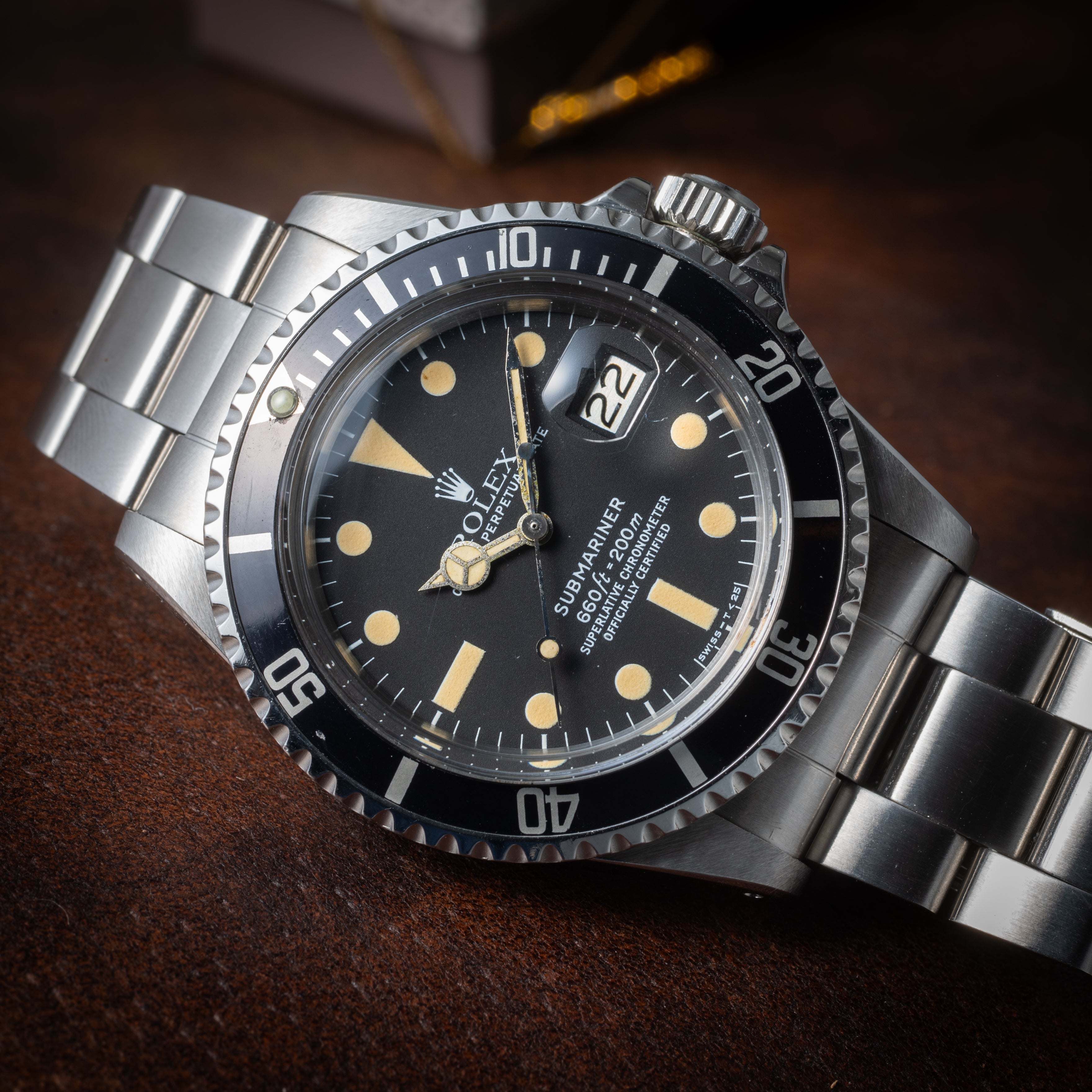 ロレックス サブマリーナーデイト 1977年製 Ref.1680 オールトリチウム 白サブマーク2ダイヤル