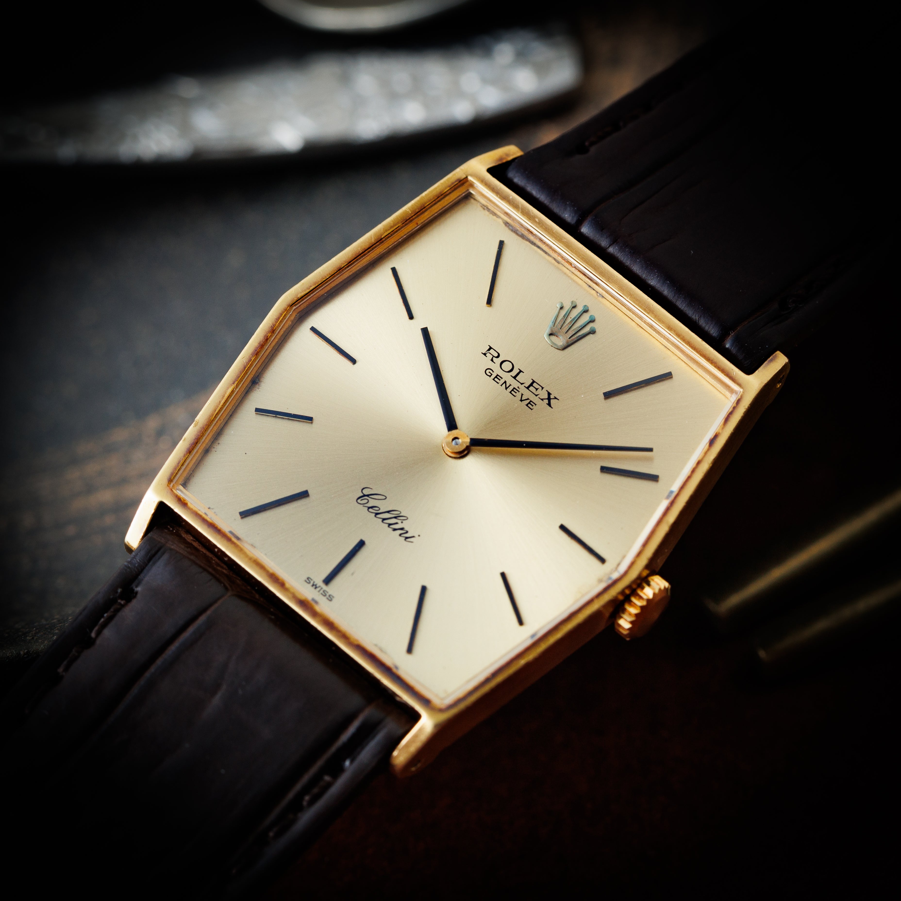 ロレックス チェリーニ 1975年製 Ref.4122 ヘキサゴン 18KYG 手巻き