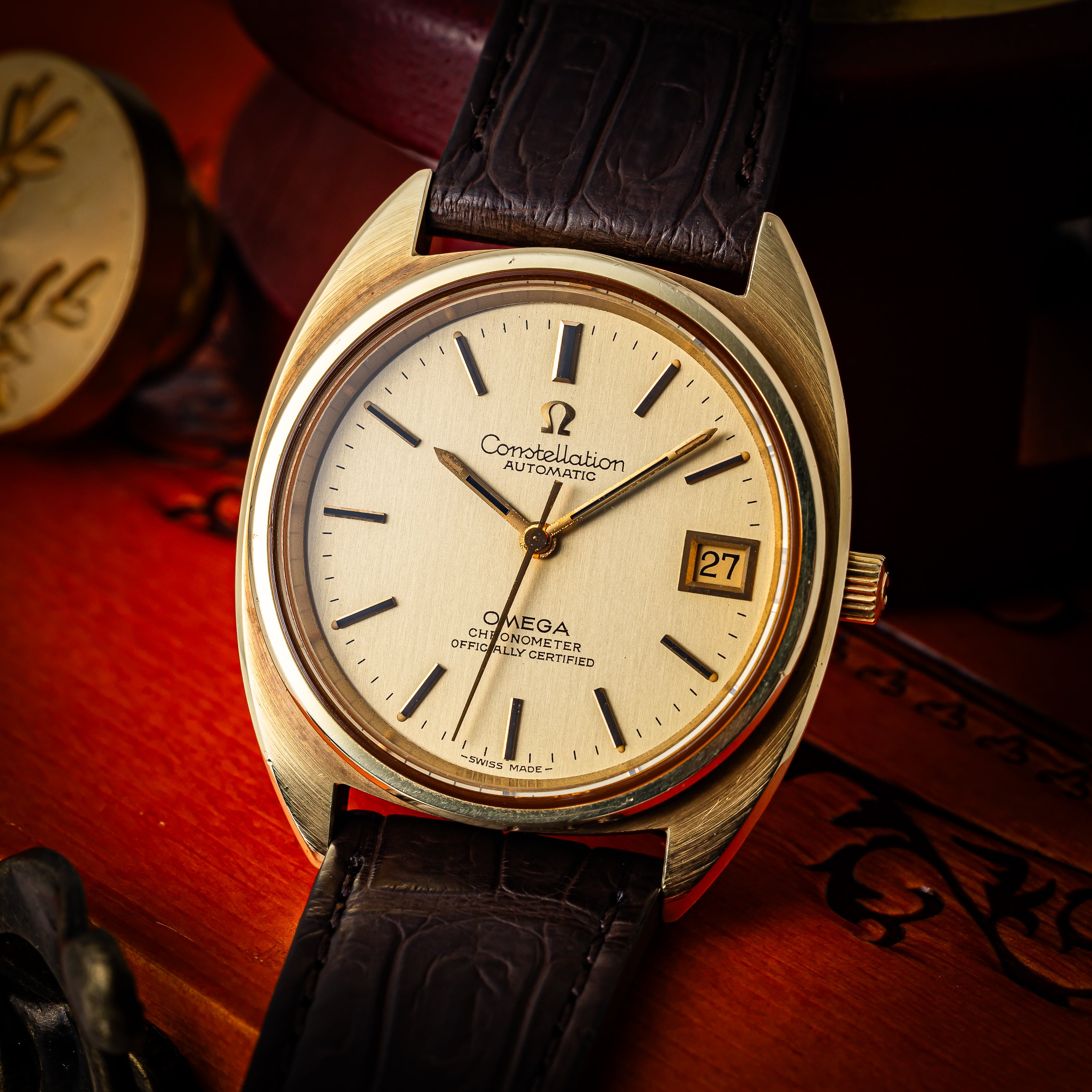 オメガ コンステレーション ジェンタ 1973年製 Ref.CD168.0056 金張り