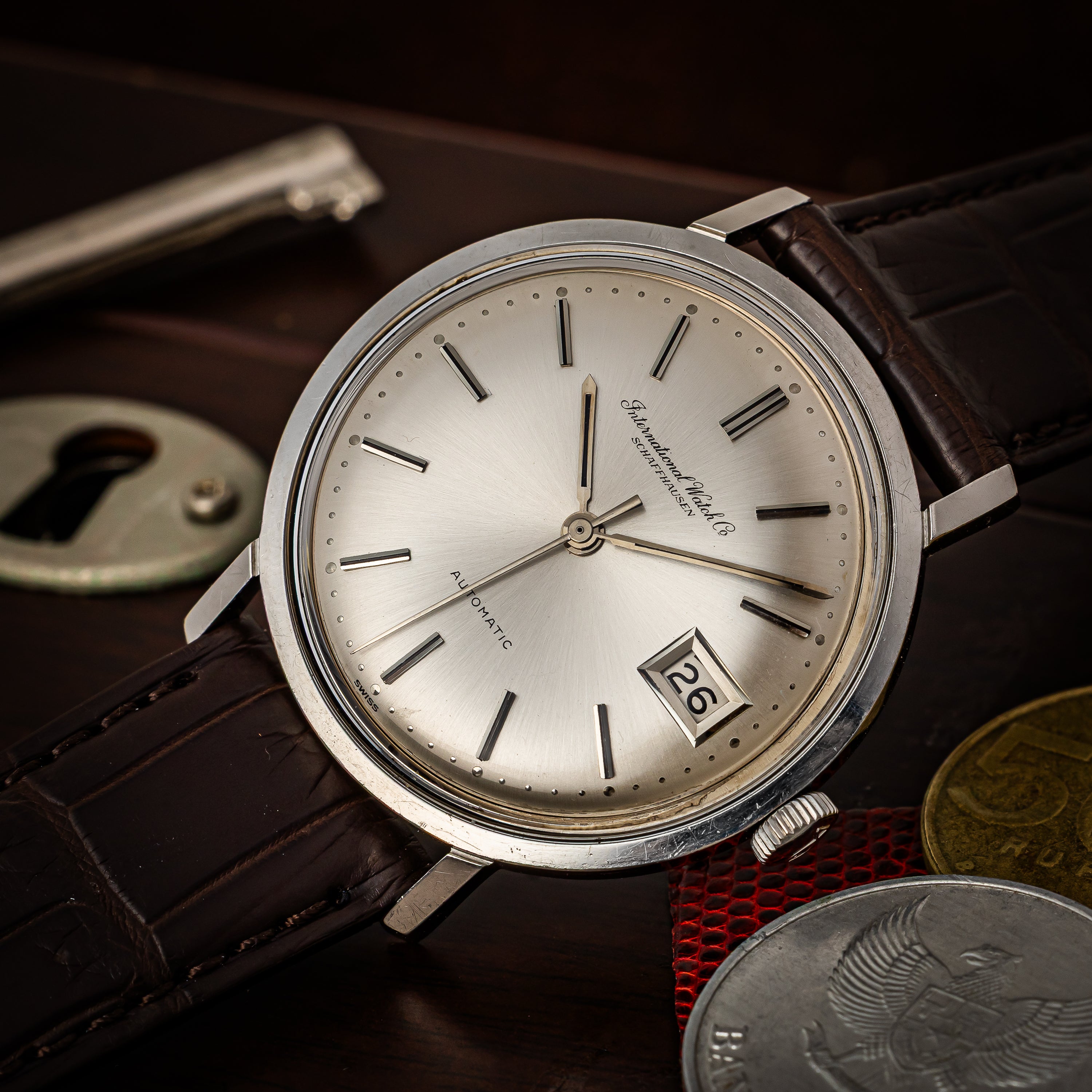 IWC ラウンドケース 1966年製 ペラトン式自動巻き Cal.8541 Ref.808A ボンベダイヤル