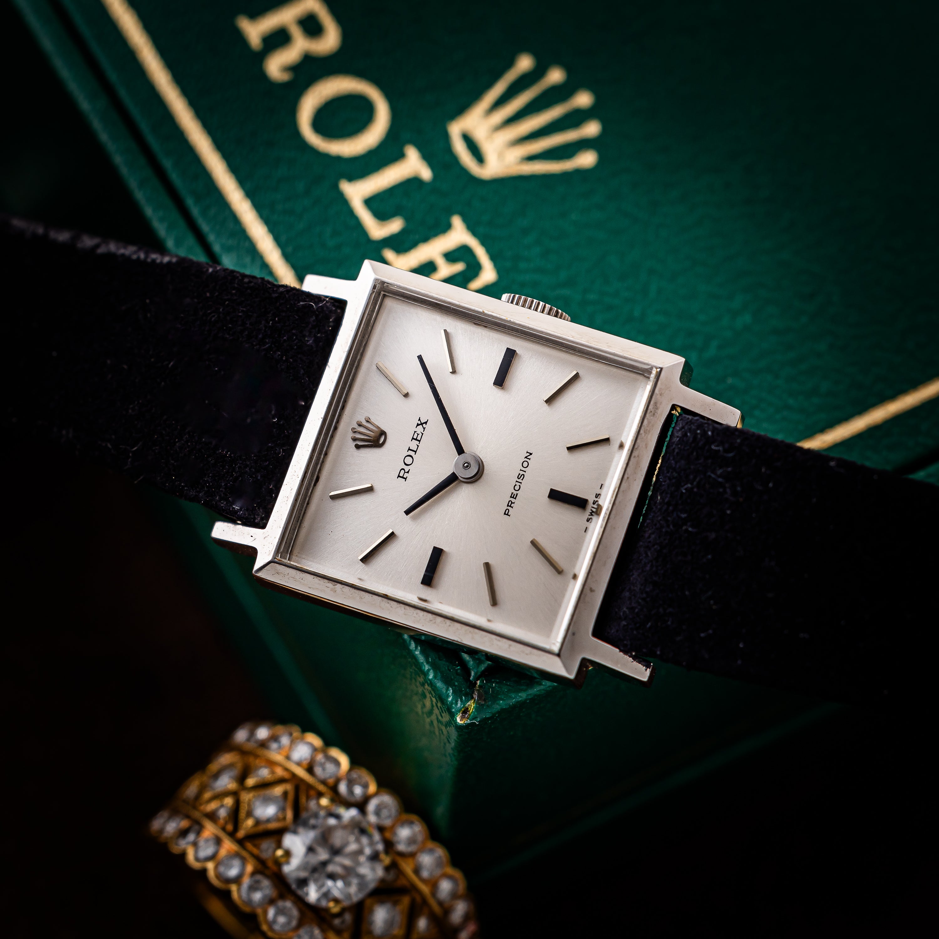 ロレックス レディース 1974年製 Ref.2611 スクエアケース 手巻き 箱、タグ付き美品