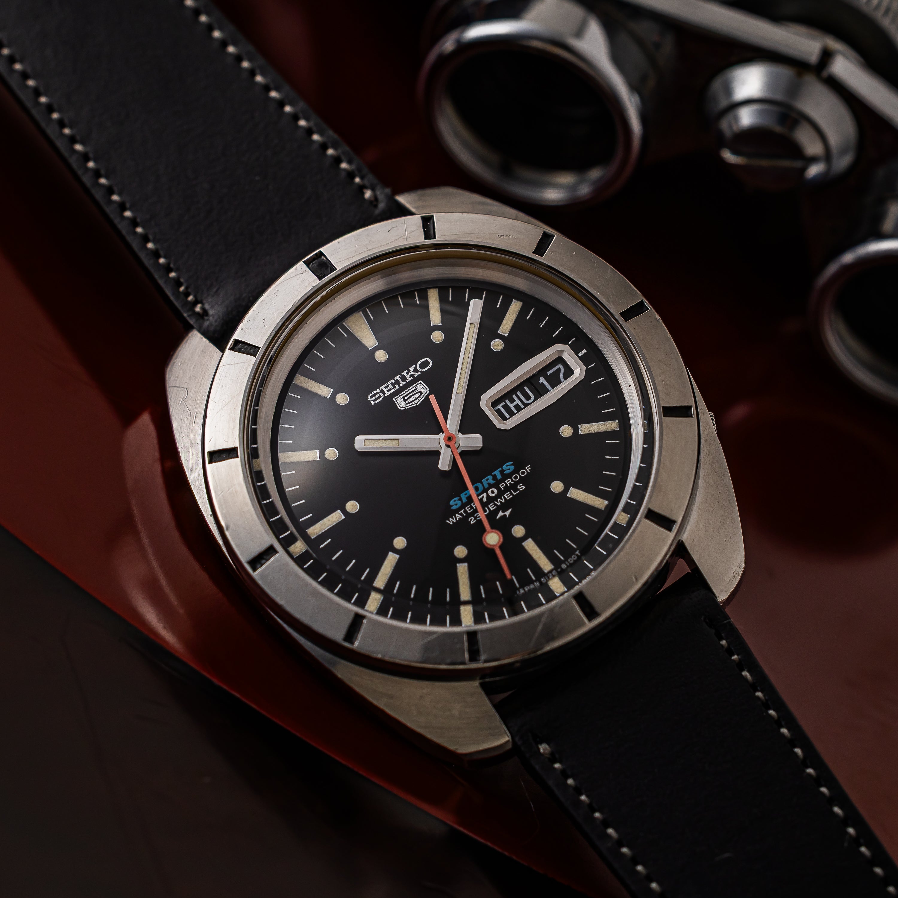 セイコー5スポーツ 1968年製 Ref.5126-8100 回転ベゼル デイデイト自動巻き