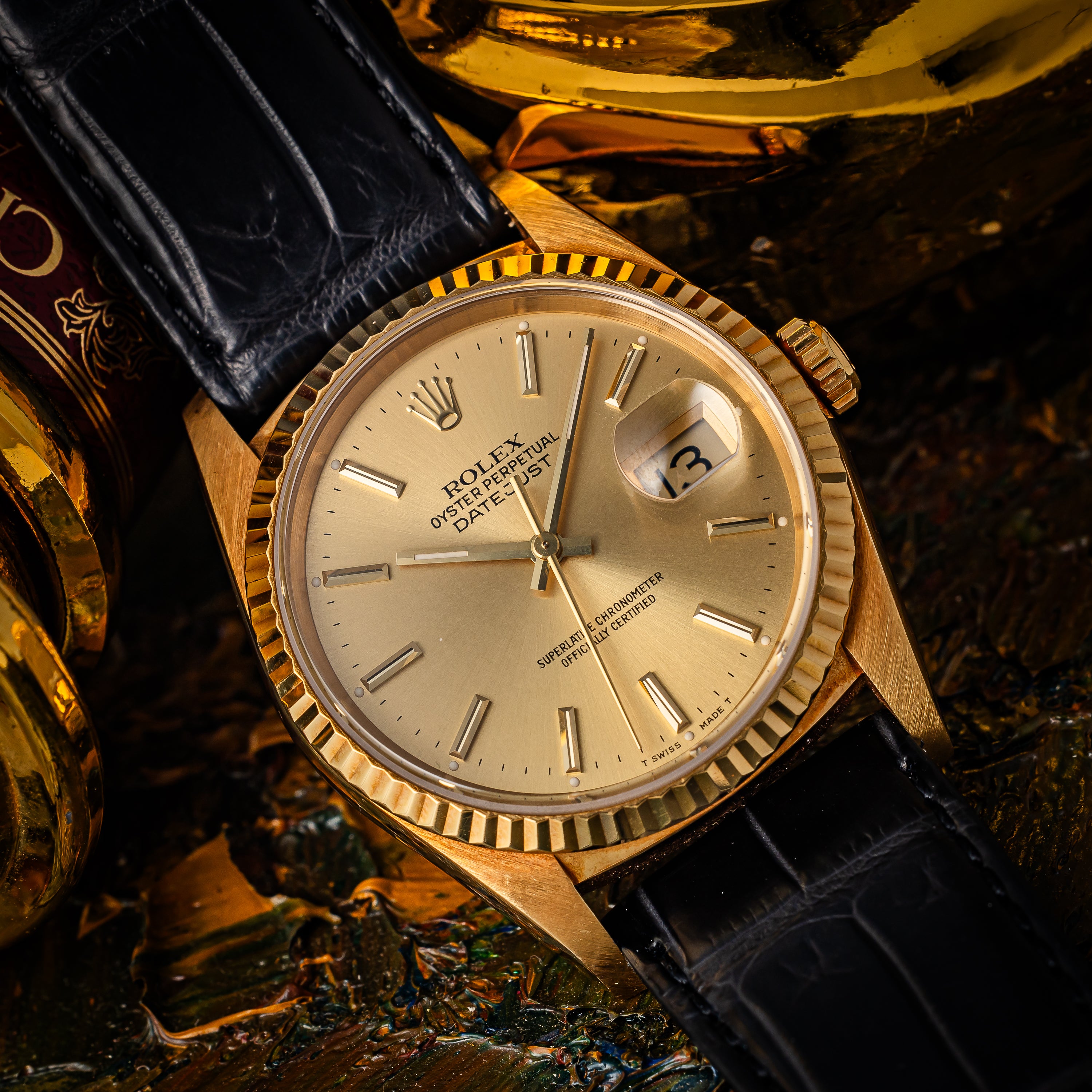 ロレックス デイトジャスト 1989年製 Ref.16238 18金イエローゴールド