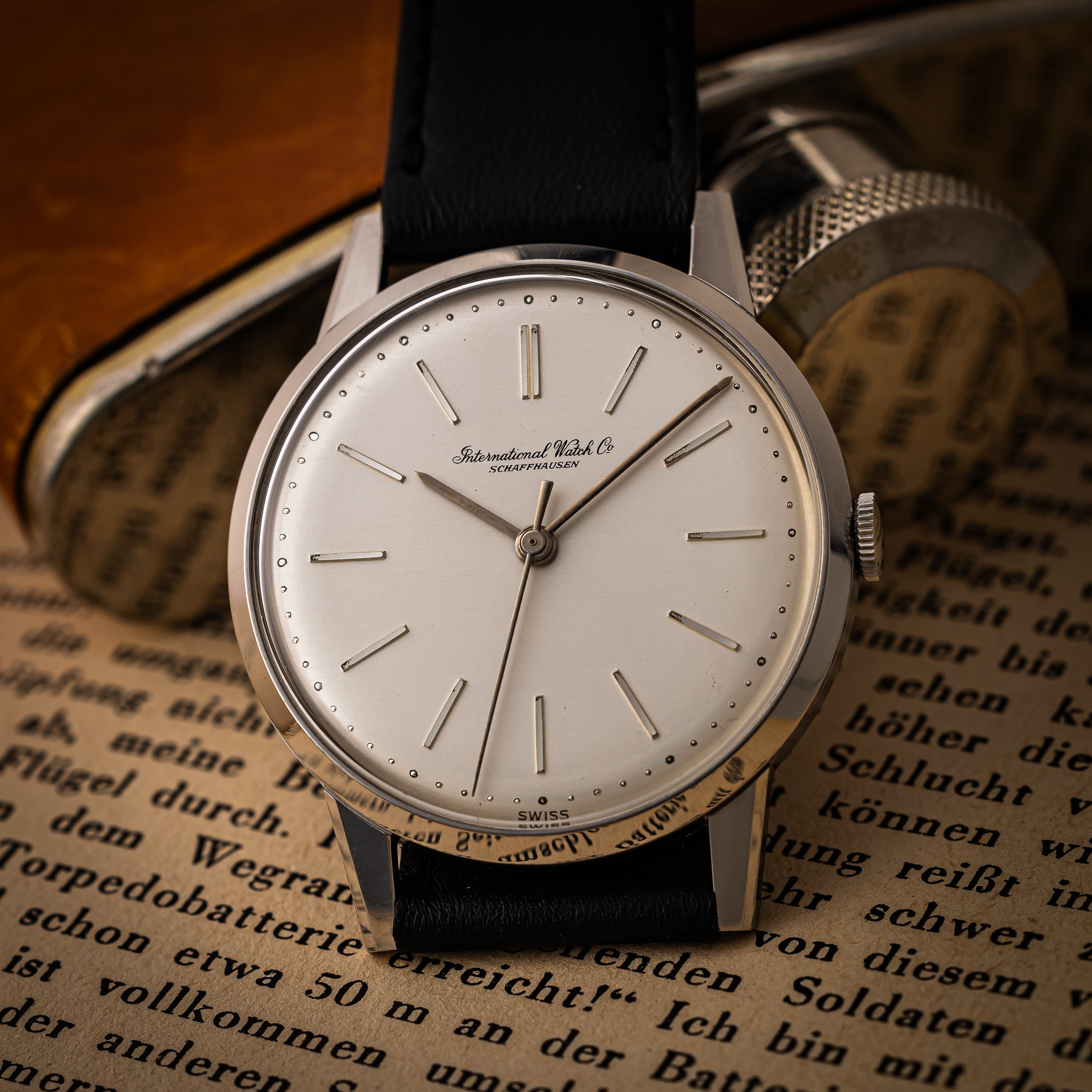 IWC ラウンドモデル 手巻き Cal.89 1965年製 裏スケルトン オリジナル裏蓋付き