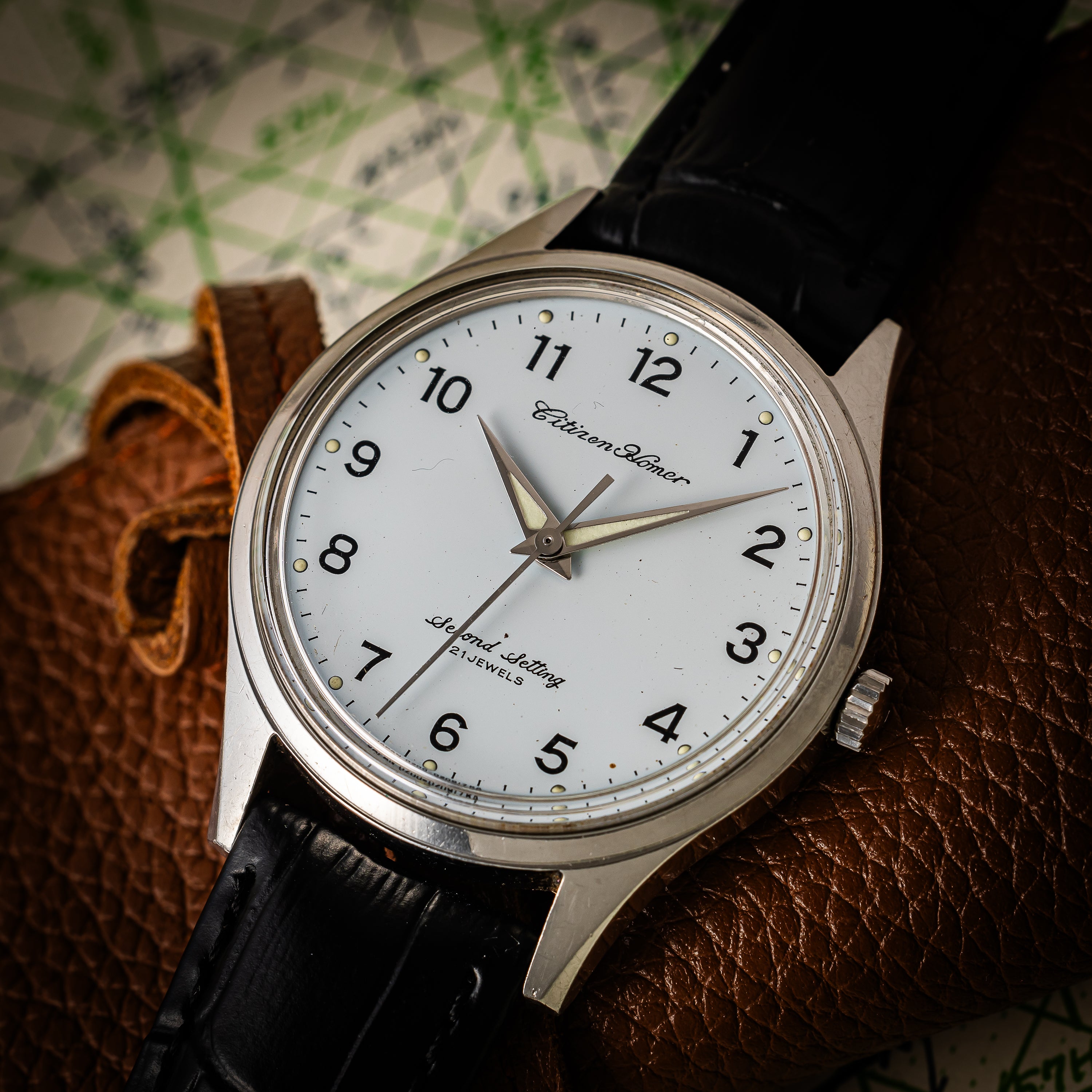 シチズン ホーマー 国鉄 1978年製 門鉄 鉄道時計 手巻き 秒針規制装置