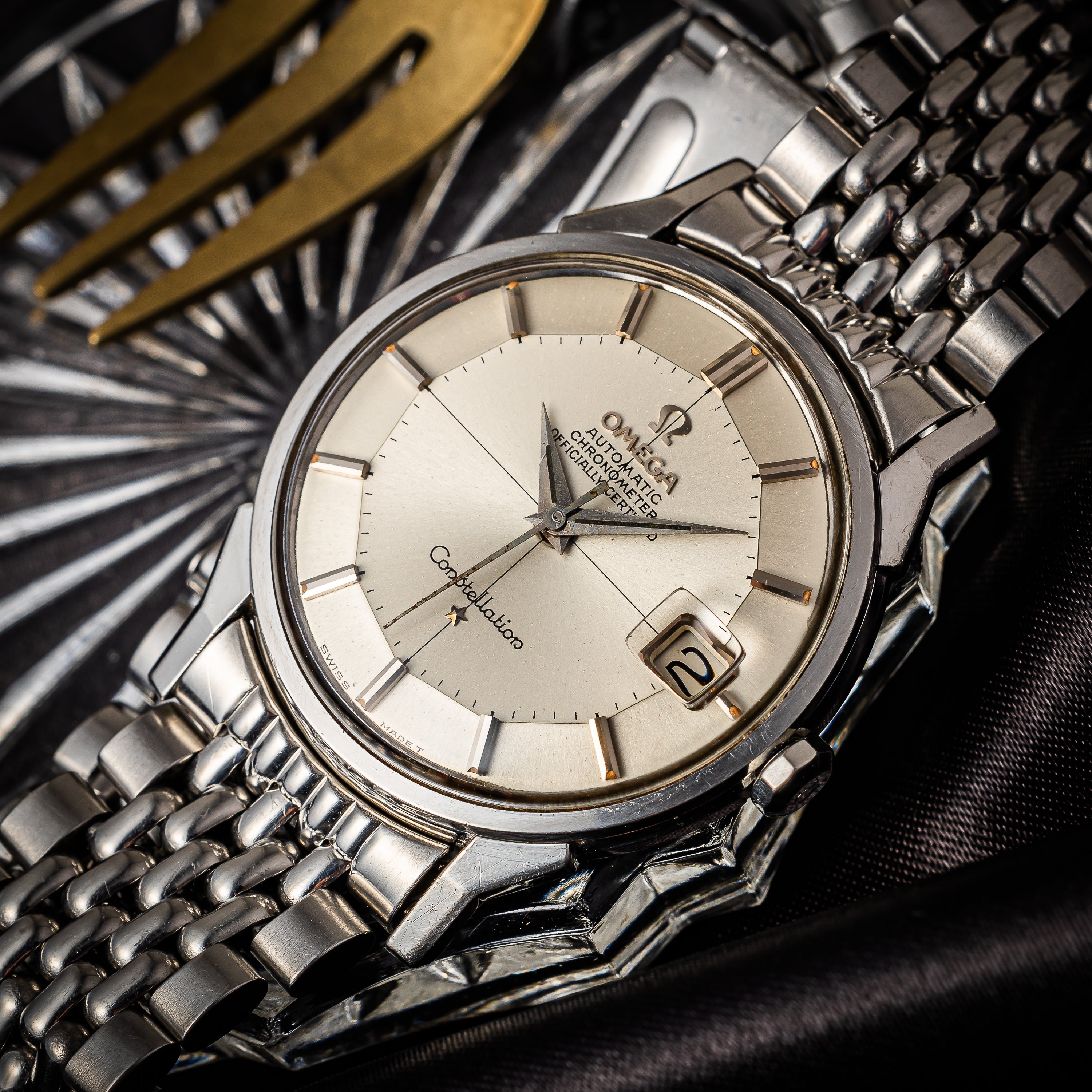 オメガ コンステレーション 12角 1966年製 Ref.168.005 箱、ギャラ付き クロノメーター自動巻き