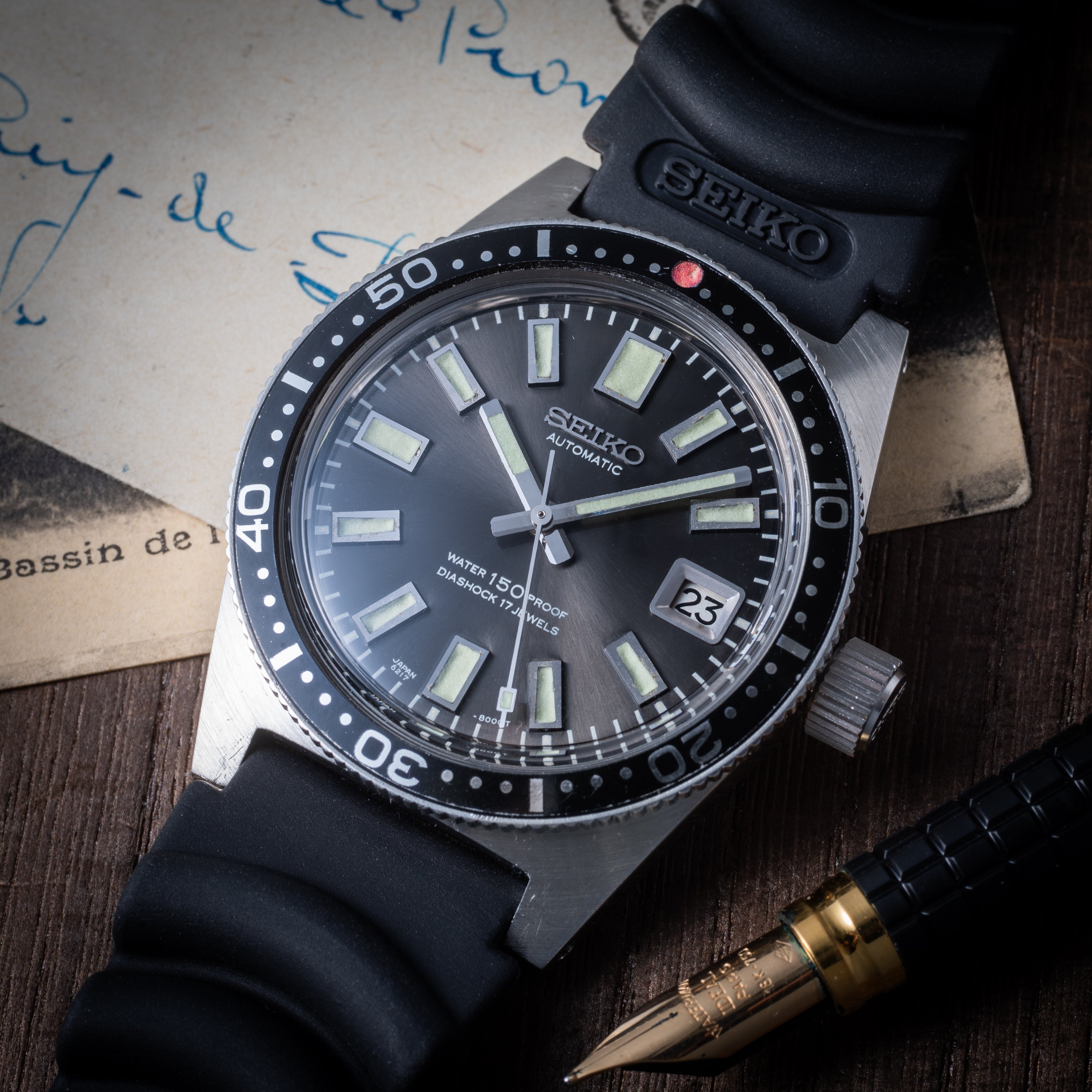 セイコー 150mダイバーファーストモデル後期型 寅さんモデル 1967年製 Ref.6217-8001 自動巻 イルカマーク