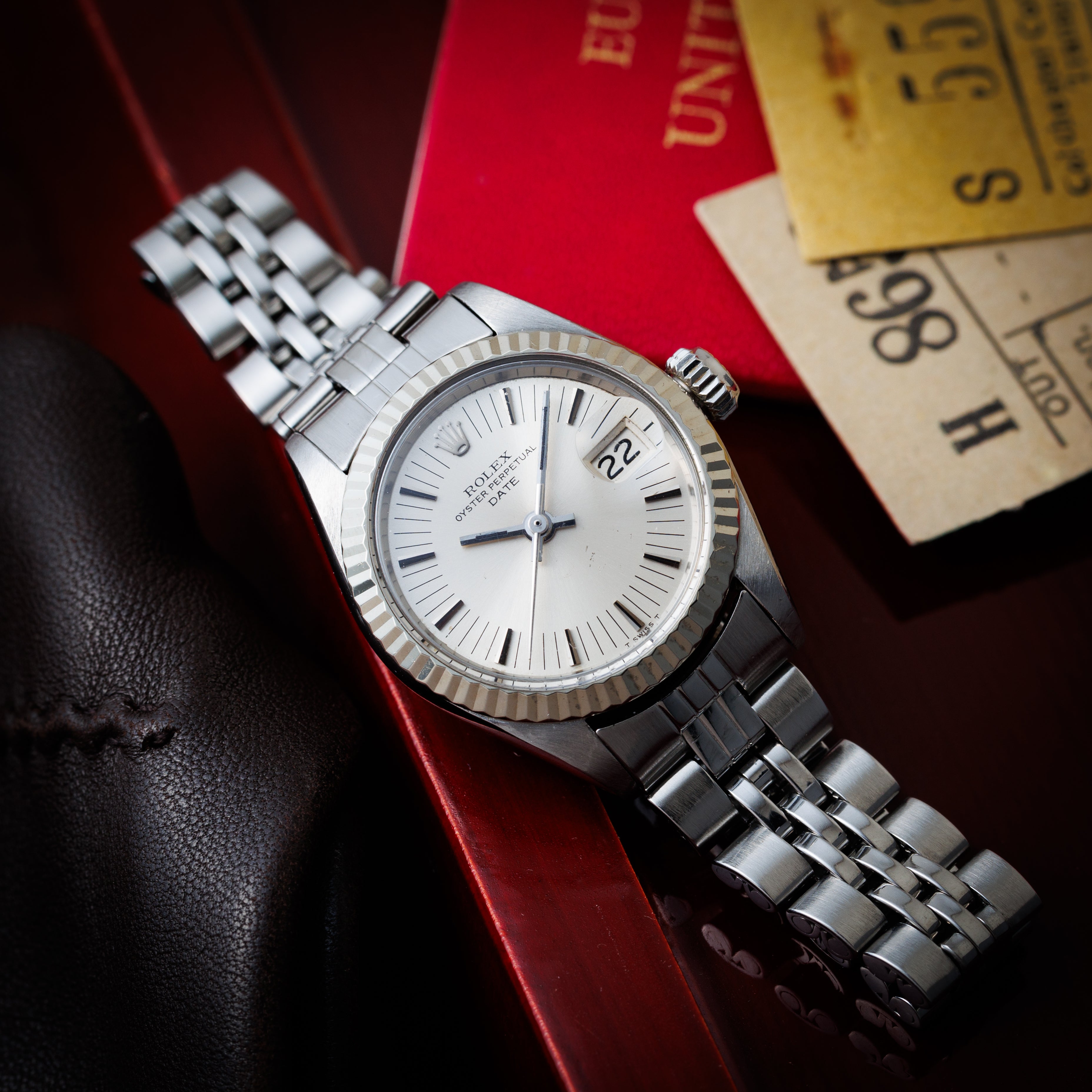 ロレックス レディース オイスターパーペチュアルデイト 1971年製 Ref.6917 ラジアルダイヤル