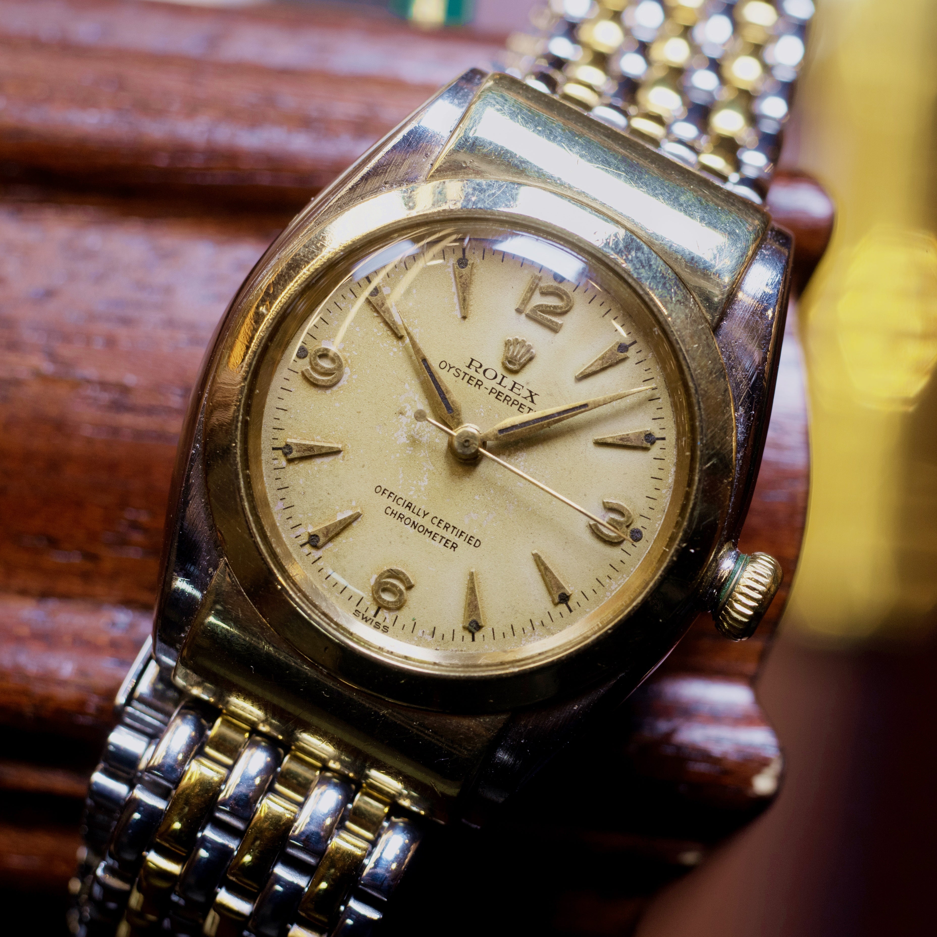 ロレックス バブルバック カバード コンビ1940年代製 Ref.5011