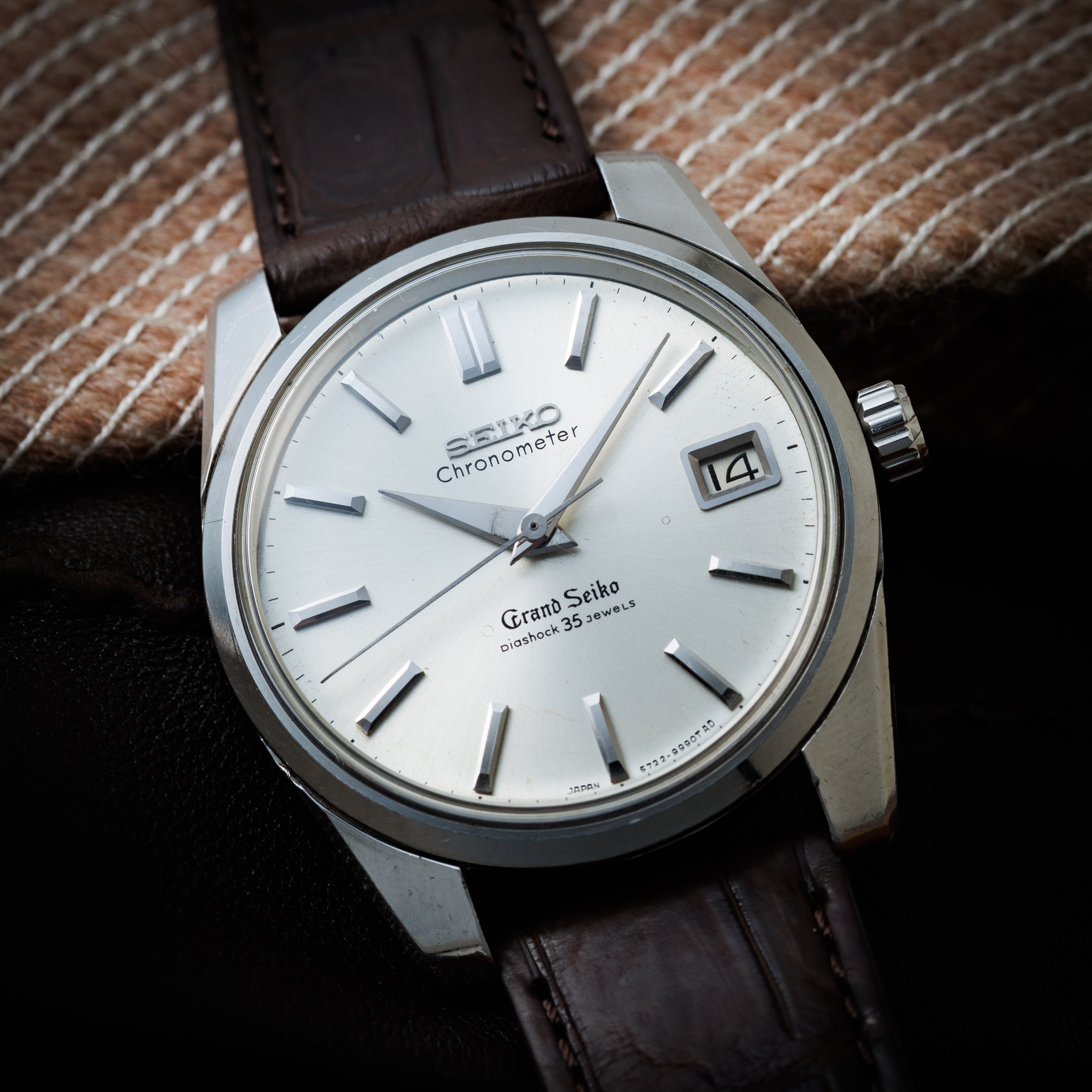 グランドセイコー 2nd前期 セルフデーター 1965年製 Ref.5722-9990 57GS クロノメーター 獅子メダル