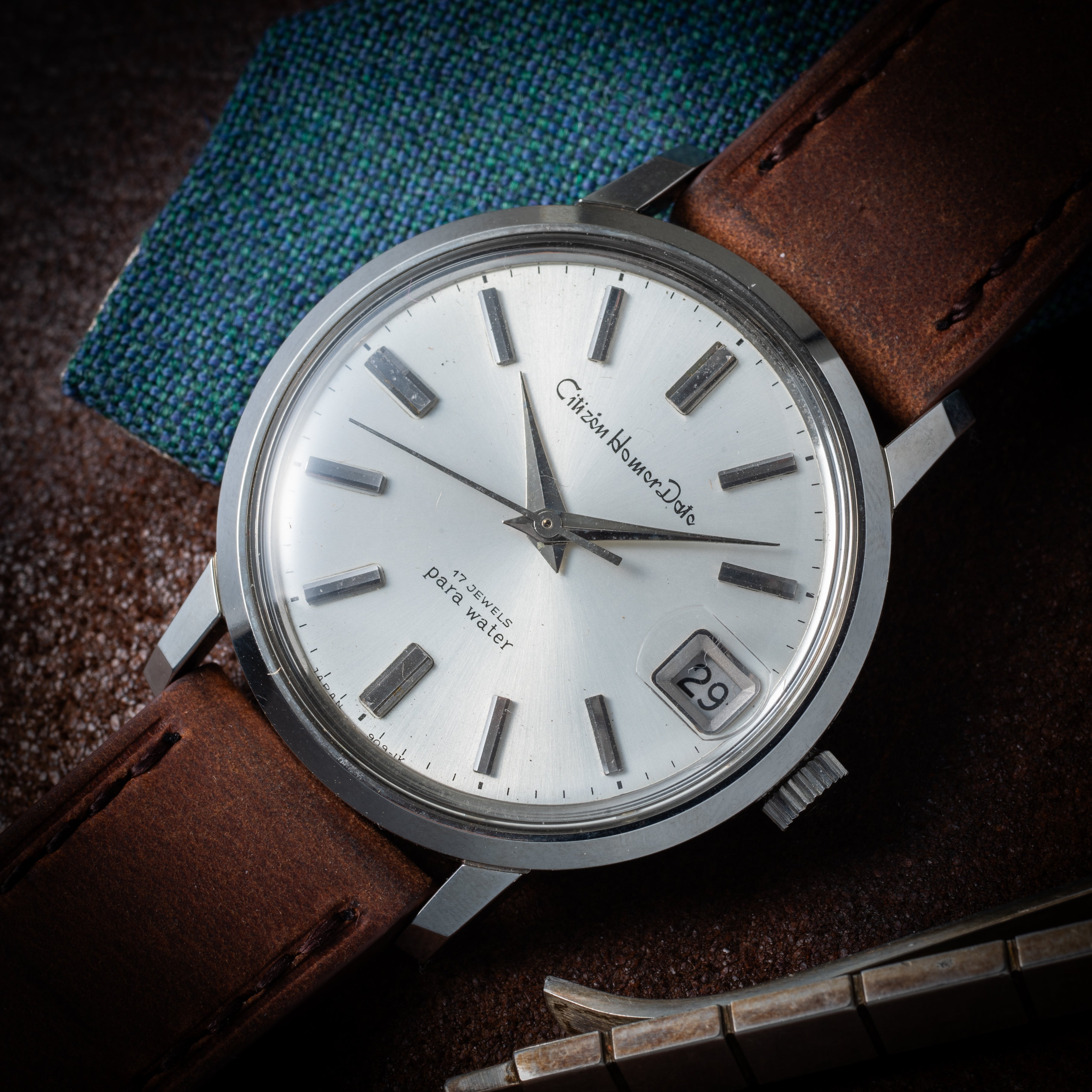 CITIZEN ホーマーデイト 1970年製 17石 パラウォーター 手巻き