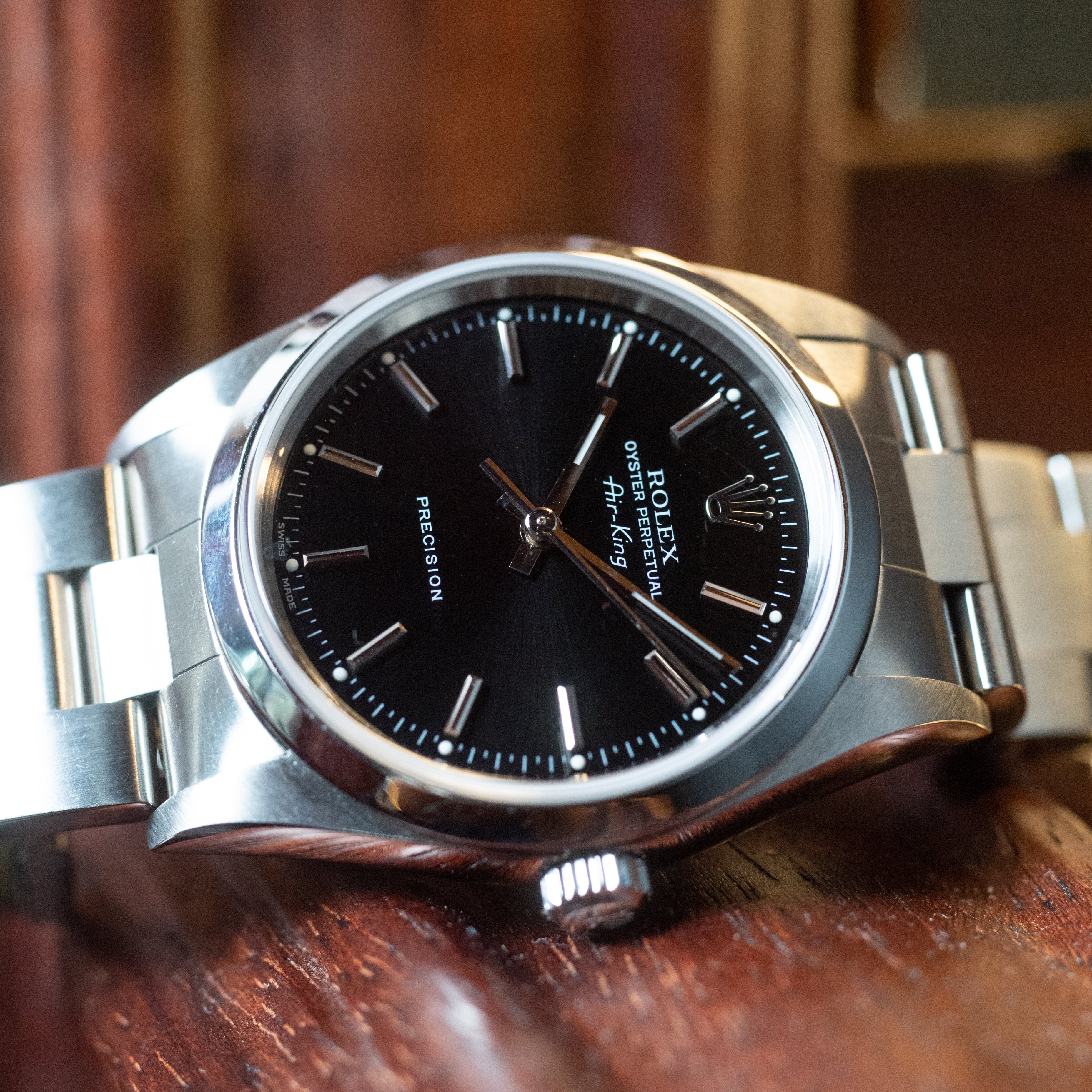 ロレックス エアキング 2002年製 Ref.14000 ブラックダイヤル