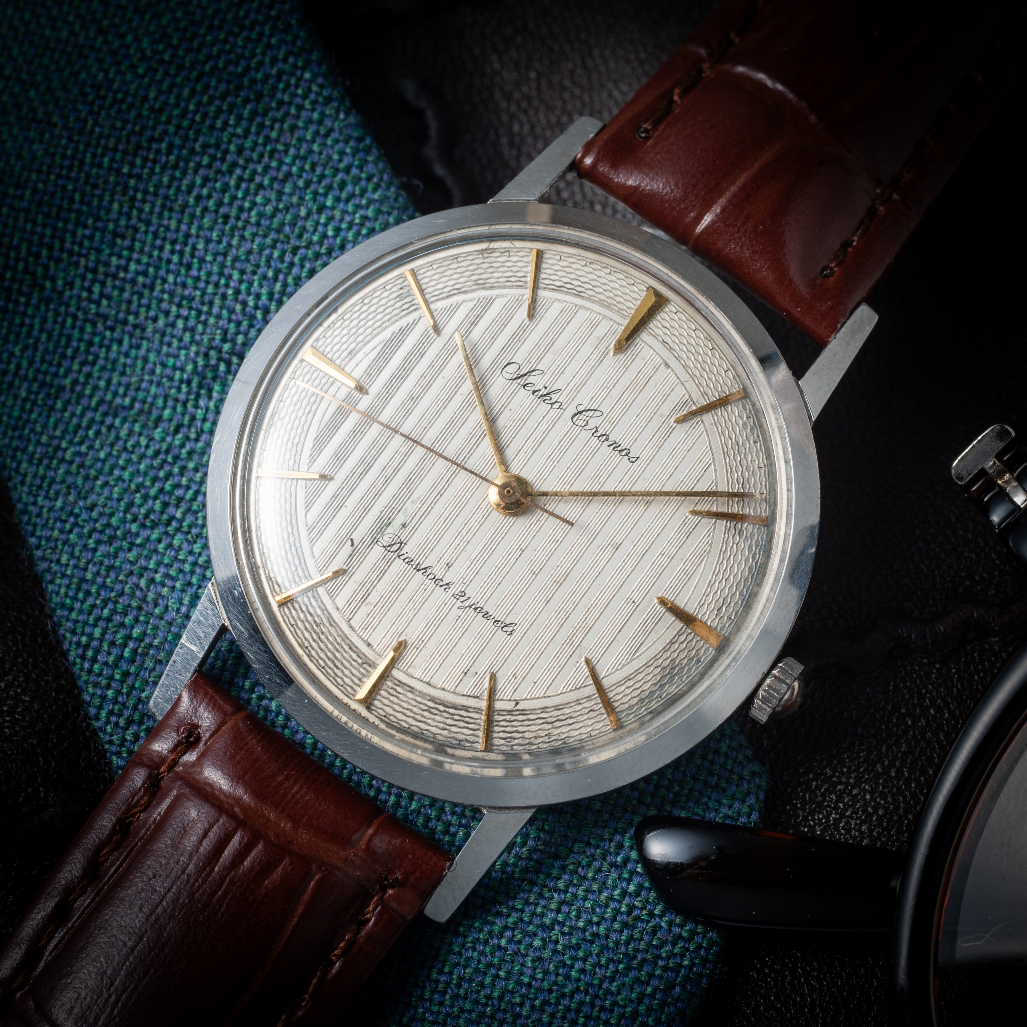 SEIKO  1959年製 クロノス 21石 手巻き Ref.J14021 タペストリーダイヤル