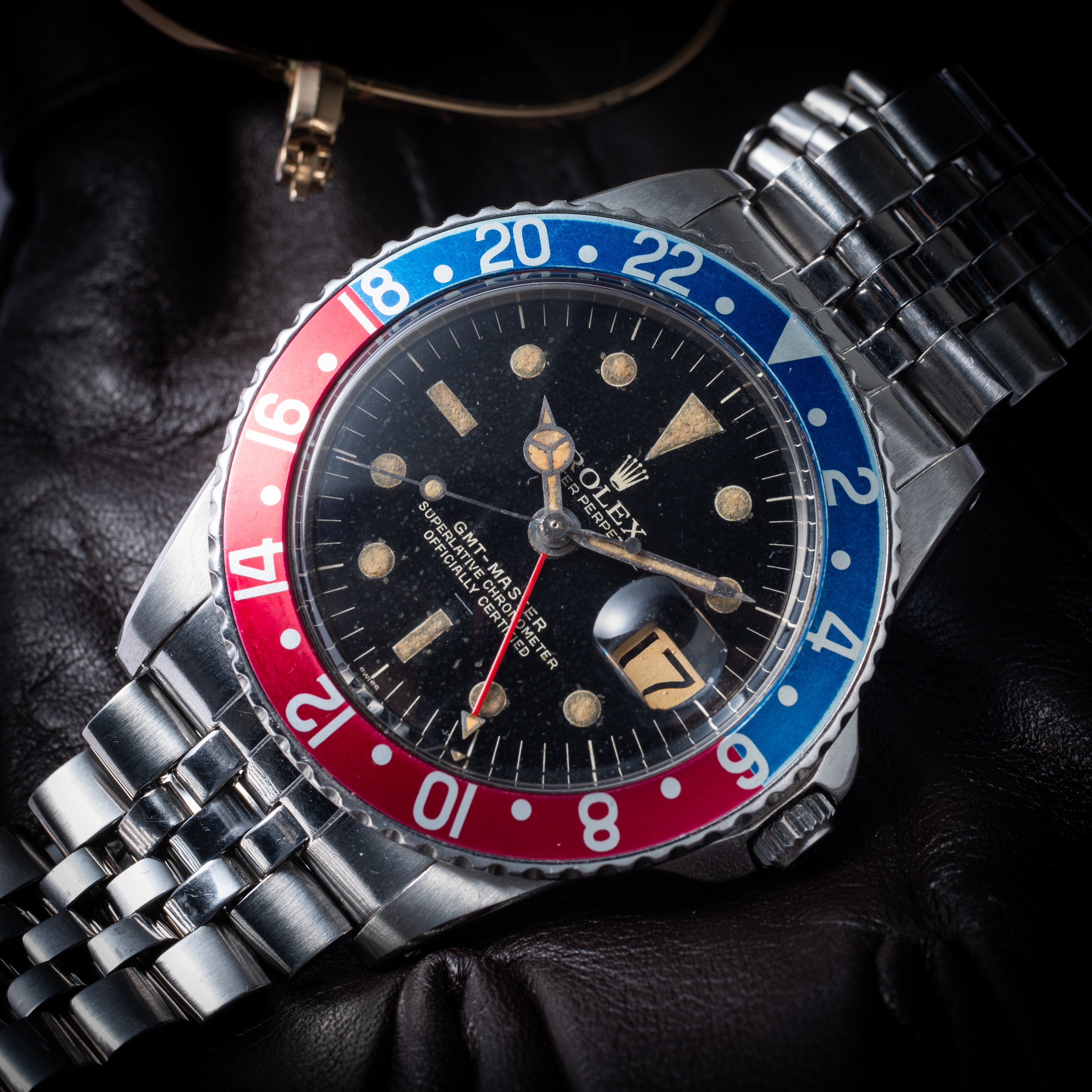 ロレックス GMTマスター 1963年製 Ref.1675 ラジアルミラーダイヤル 小針 アンダーバー PCGケース