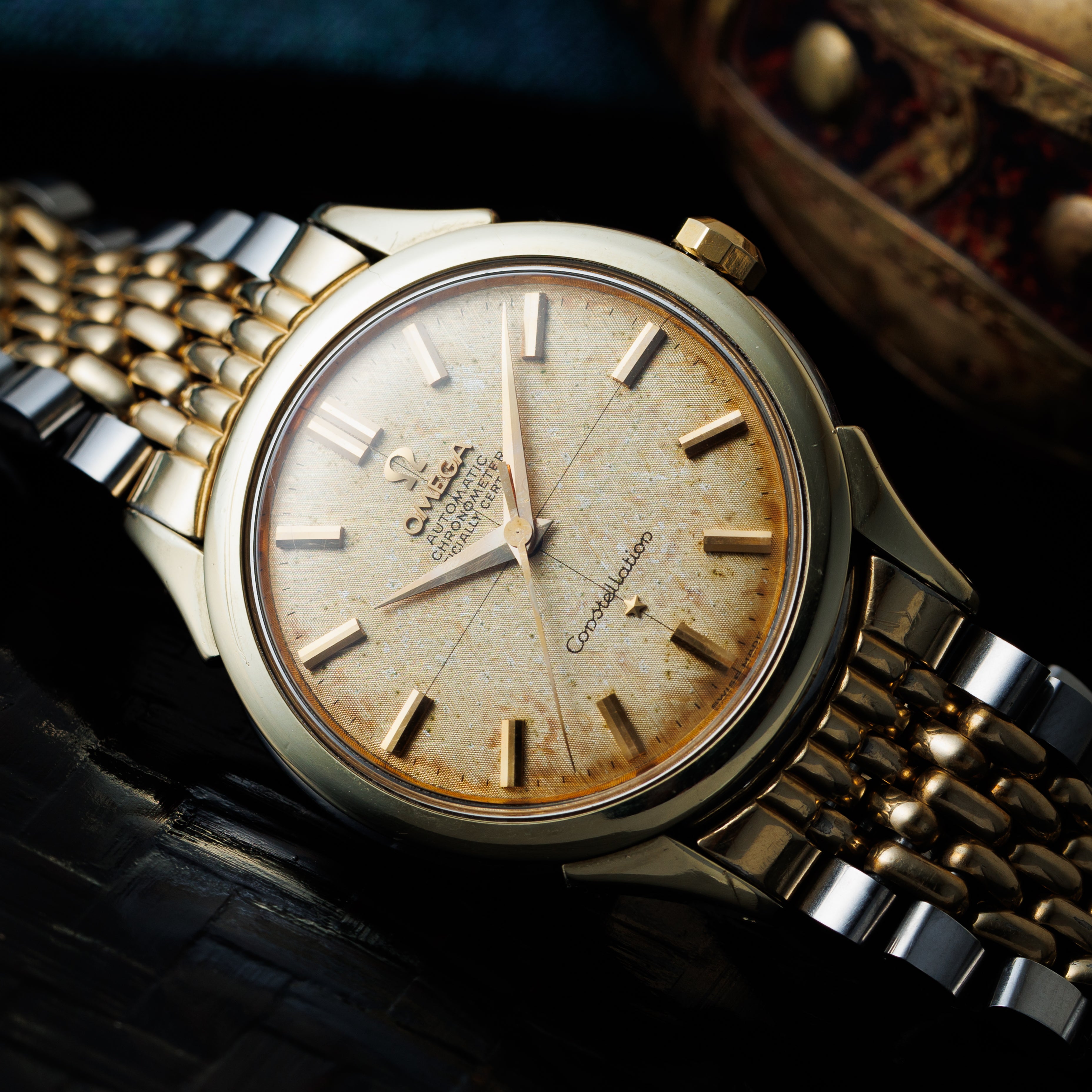 オメガ コンステレーショントップゴールド 純正ブレス付き