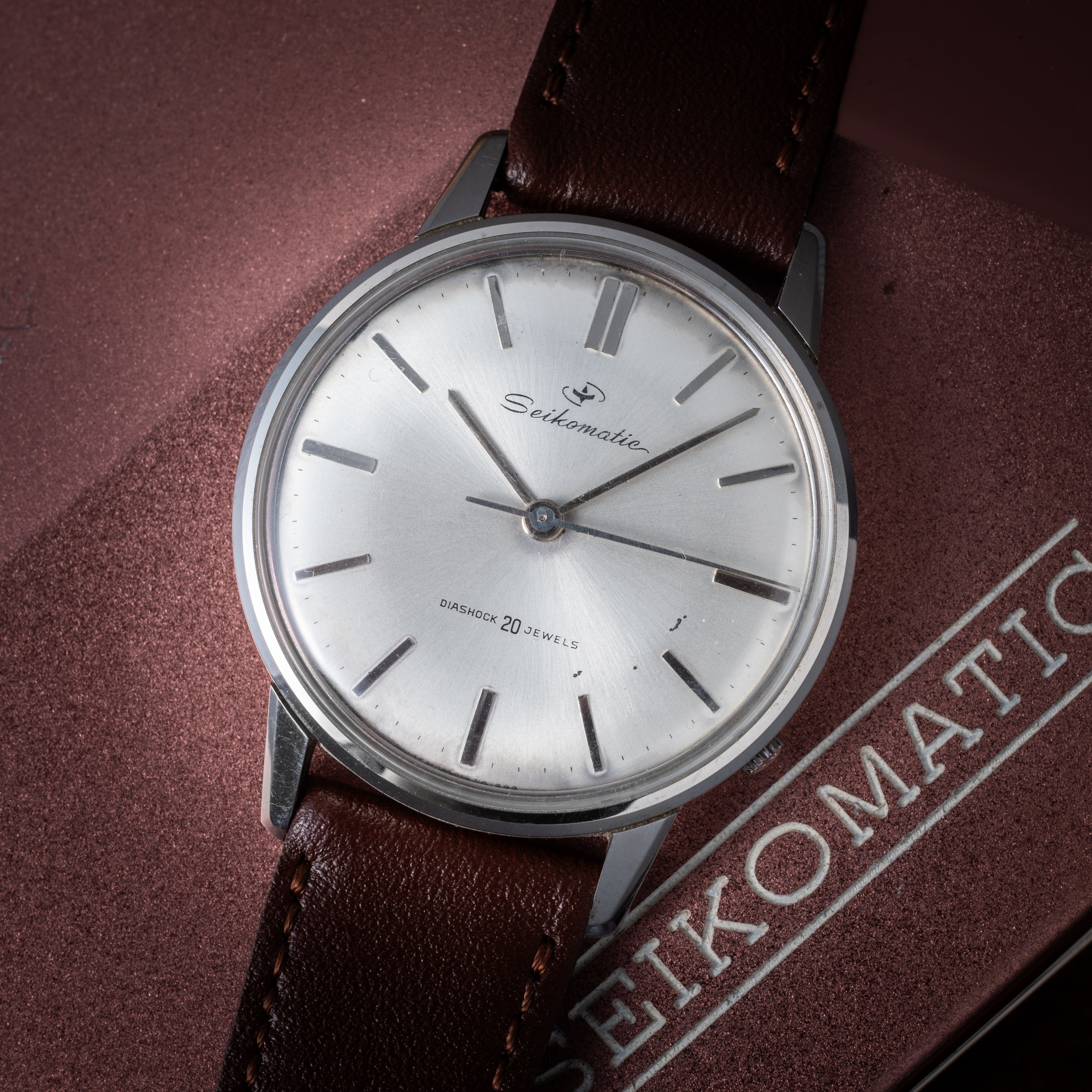 セイコーマチック 1963年製 Ref.J14074 シルバーダイヤル 箱付き