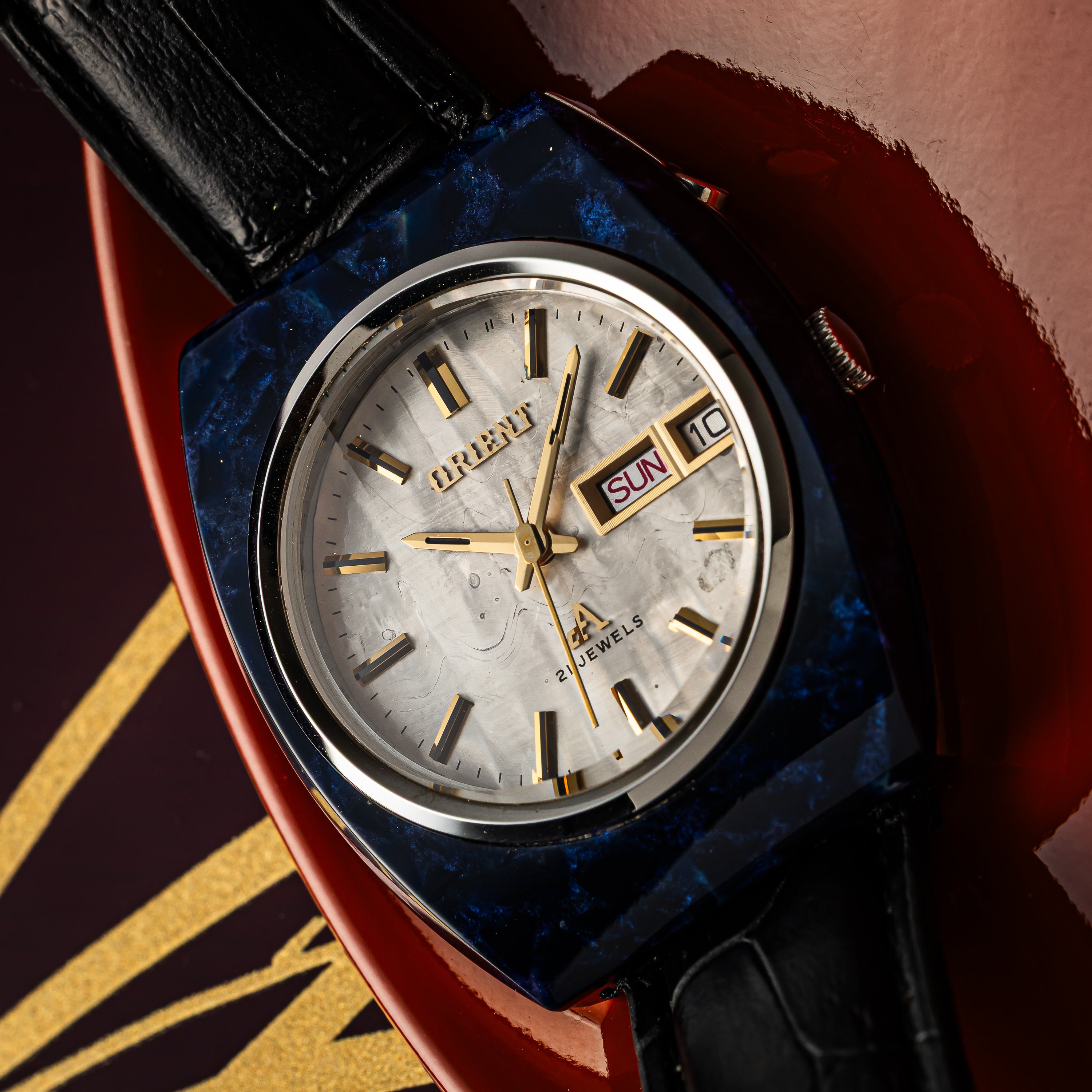 オリエント クロノエース ハイカラーフォーカスDX 1970年代 シェルダイヤル 自動巻