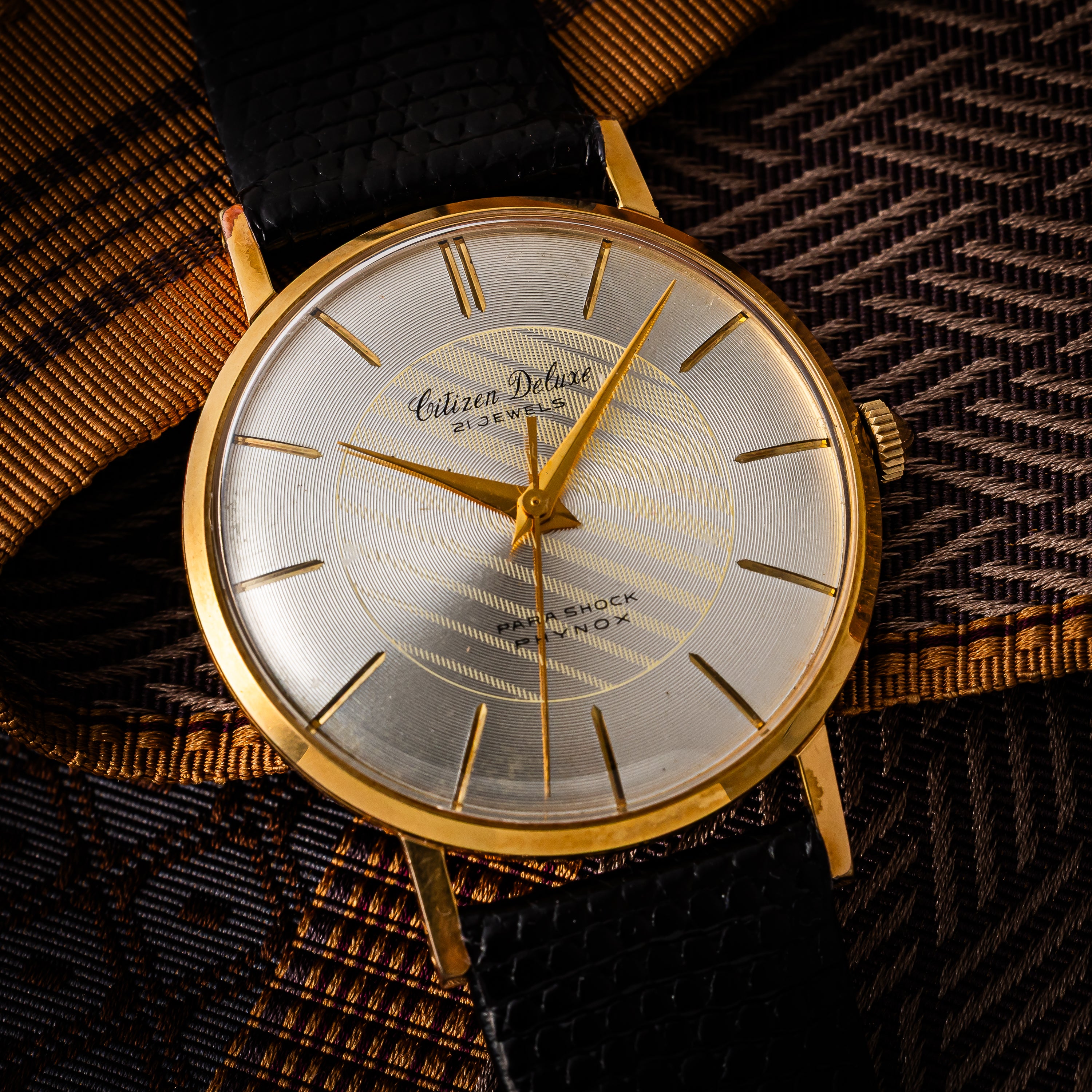 シチズン 1960年製（昭和35年製） デラックス 手巻き 2トーンダイヤル 彫インデックス