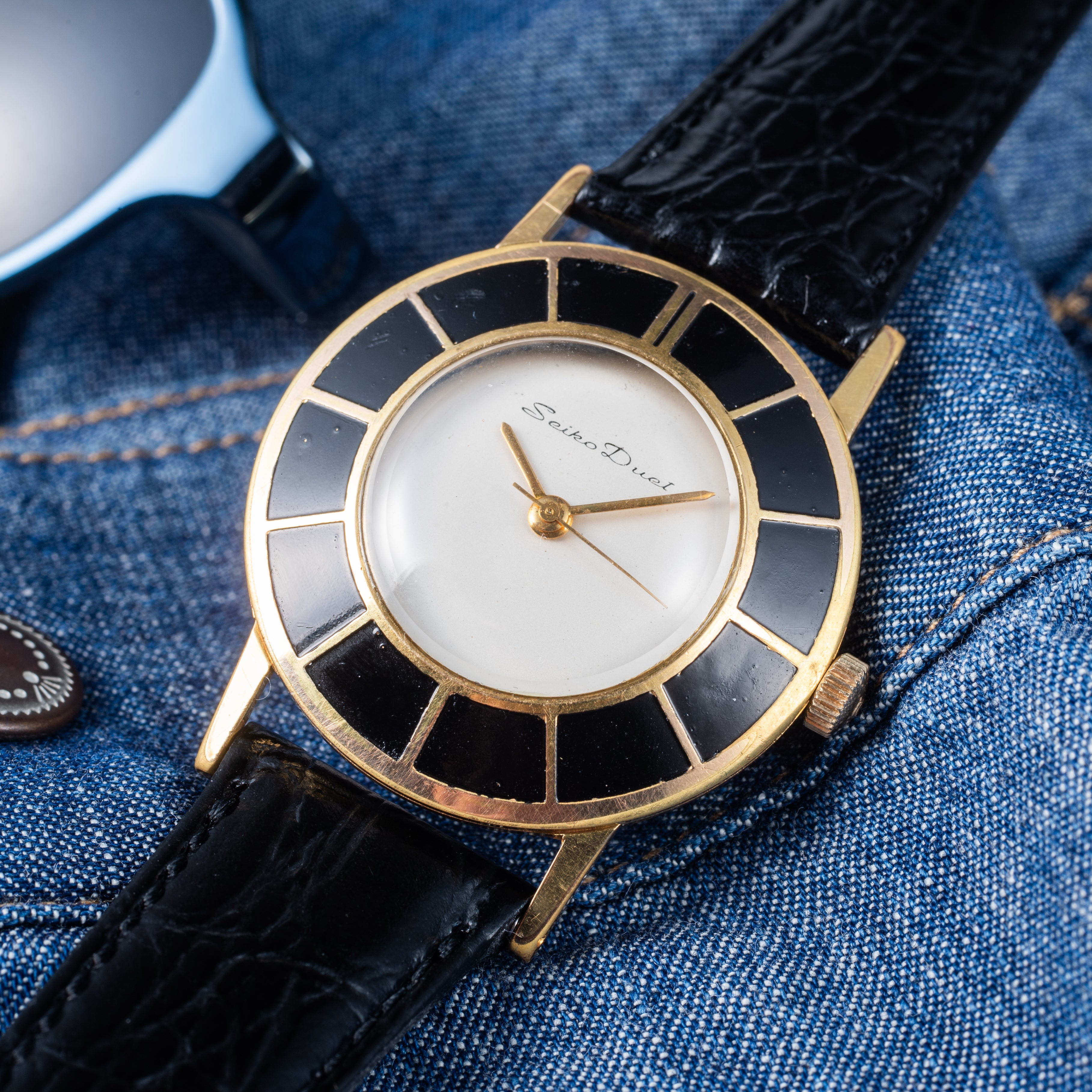 セイコー デュエット 1959年製 EGPケース 手巻き エナメルベゼル