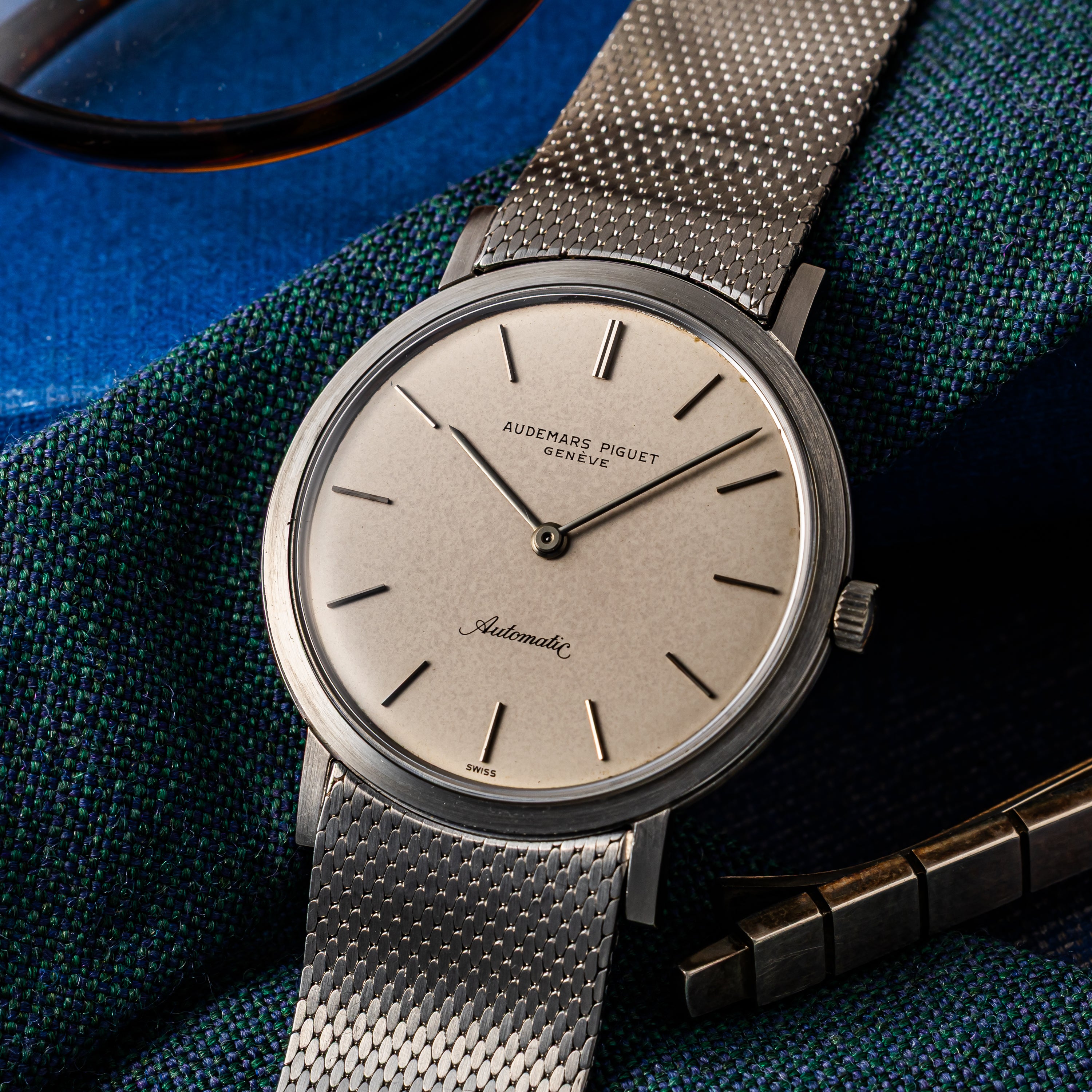 オーデマ・ピゲ エクストラフラット自動巻き ステンレスケース 1970年代製  Cal.K2120 純正ブレス付き